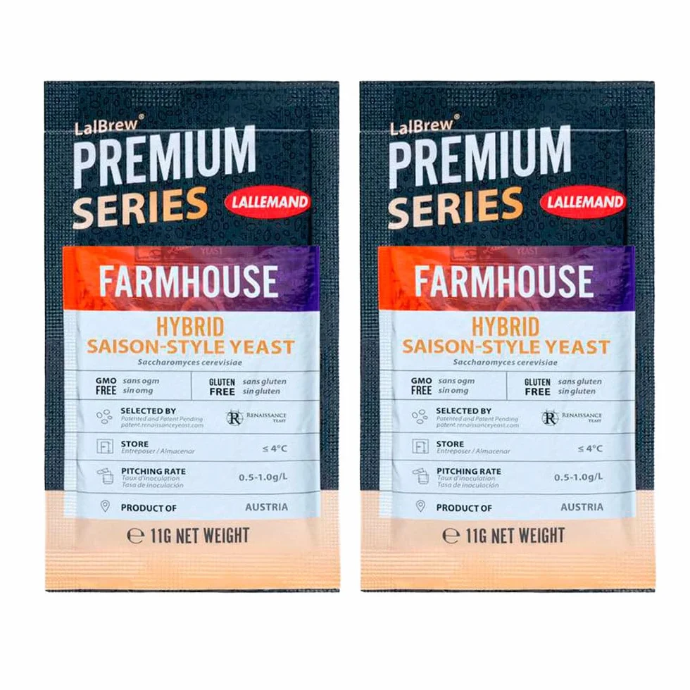 Levadura seca Farmhouse Saison 2x11 g Pack 2 sobres para cerveza artesana