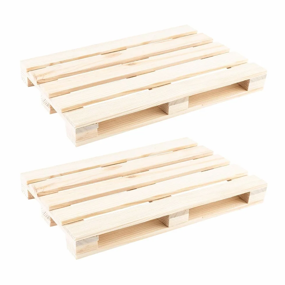 Ideen mit Herz Minipalés de madera decorativos 24 x 16 x 2,5 cm 2 unidades
