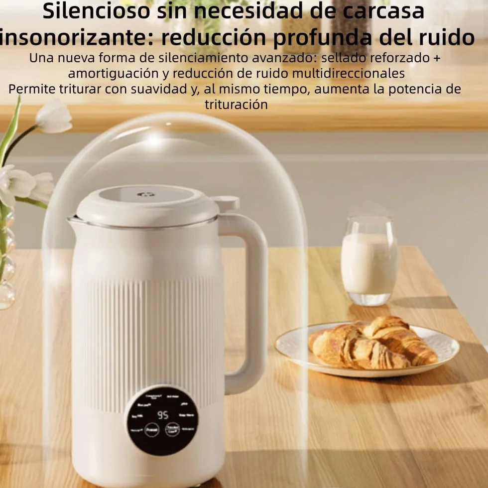 Essanova Pro- 8 en1maquina leche vegetal Automática, Función de mantenimiento del calor y temporizador,para Papillas de arroz, zumos de fruta