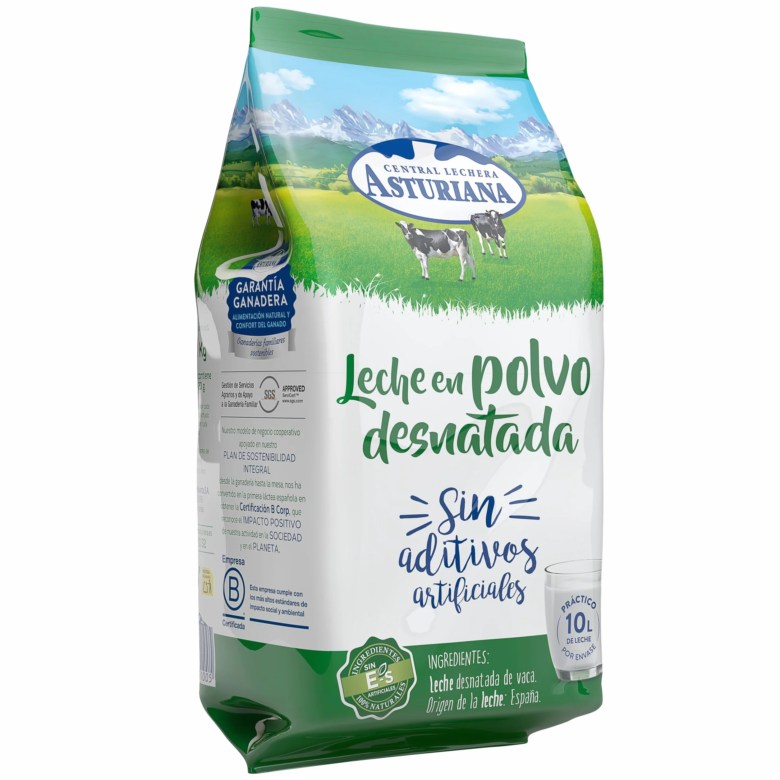 Central Lechera Asturiana Leche en Polvo Desnatada 1 kg