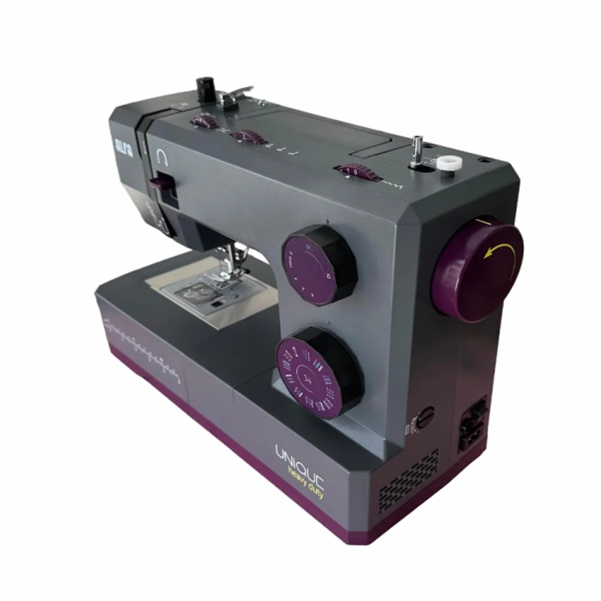 Máquina de coser Unique heavy duty, 100 W, Servomotor, Máximo rendimiento 1100 ppm, Base metálica