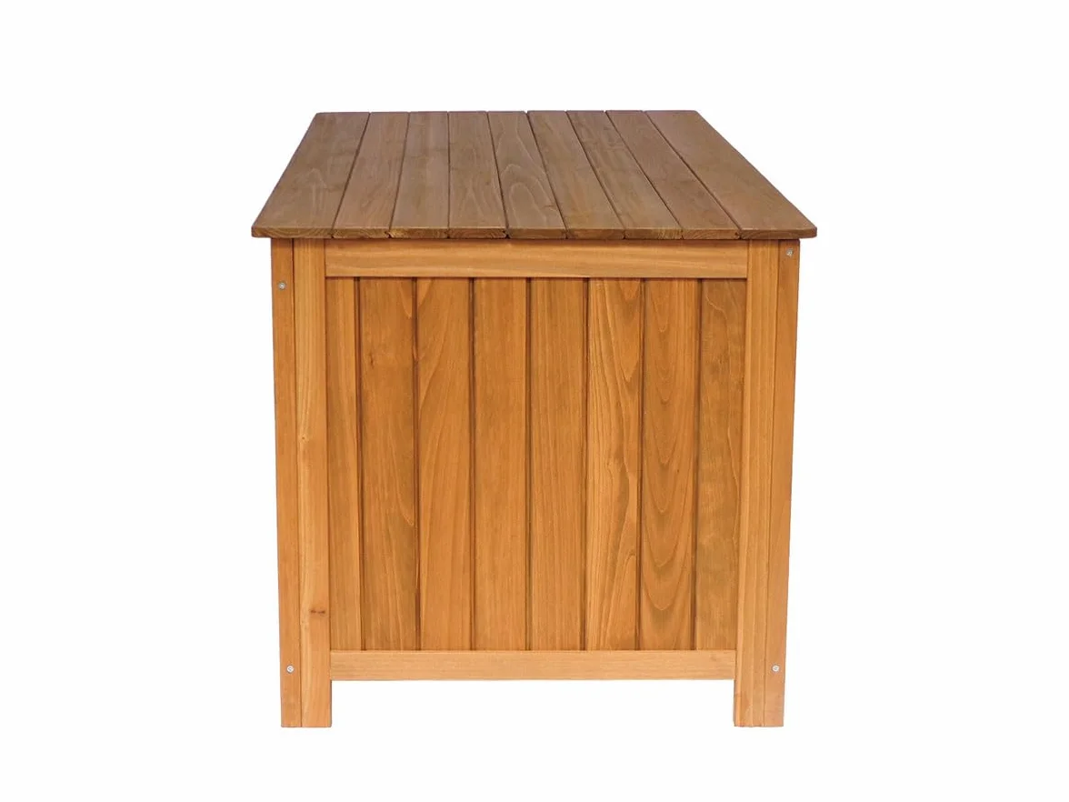 Baúl para Jardin en Madera Macao - 130 x 64 x 60 cm - Marron