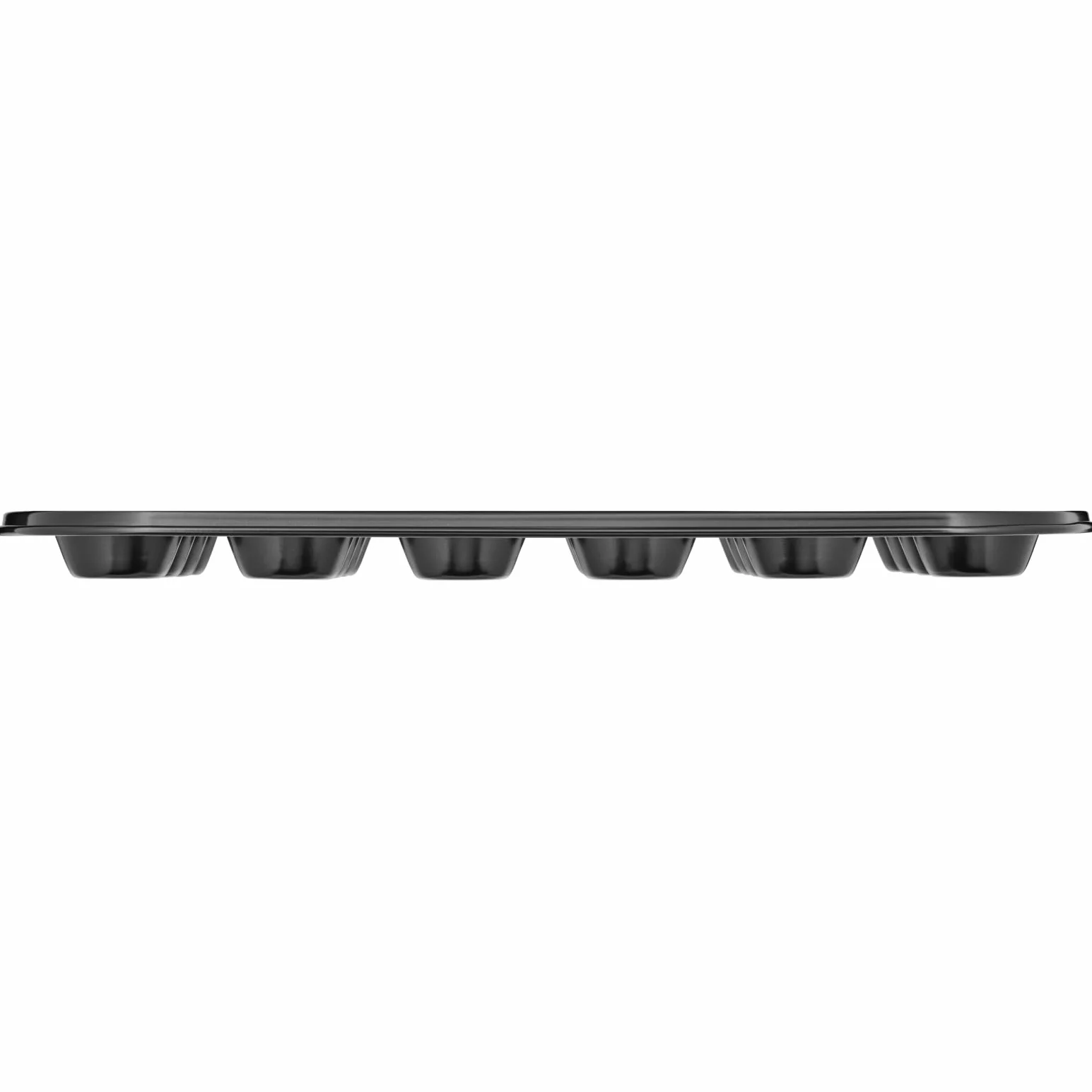 ORIGINAL KAISER - Molde 24 Mini Magdalenas, Molde para Mini Muffins de 38 x 27, Acero con Revestimiento Antiadherente, Negro