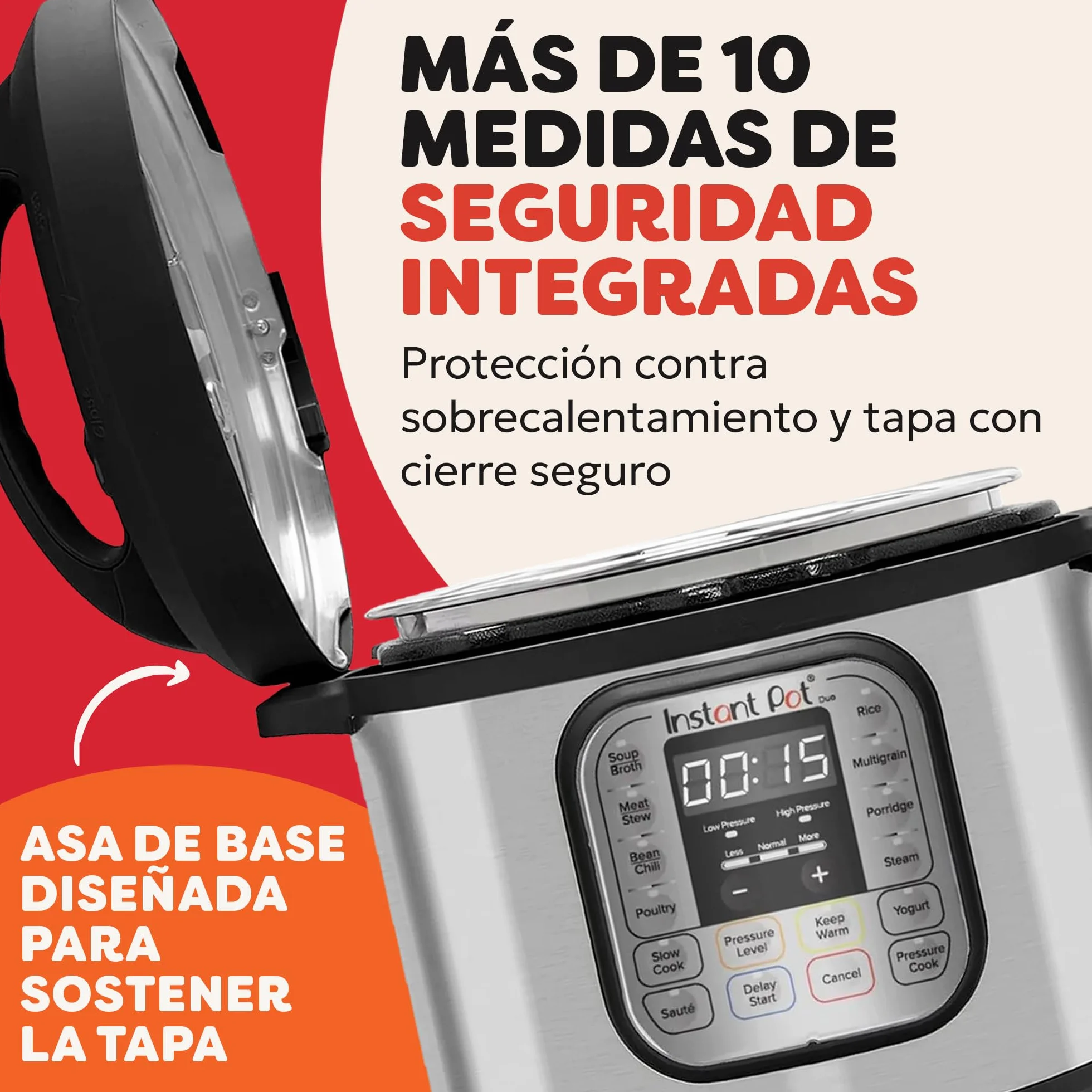 Instant Pot Duo 7 en 1 Olla multifunción 5,7 L Acero inoxidable cepillado