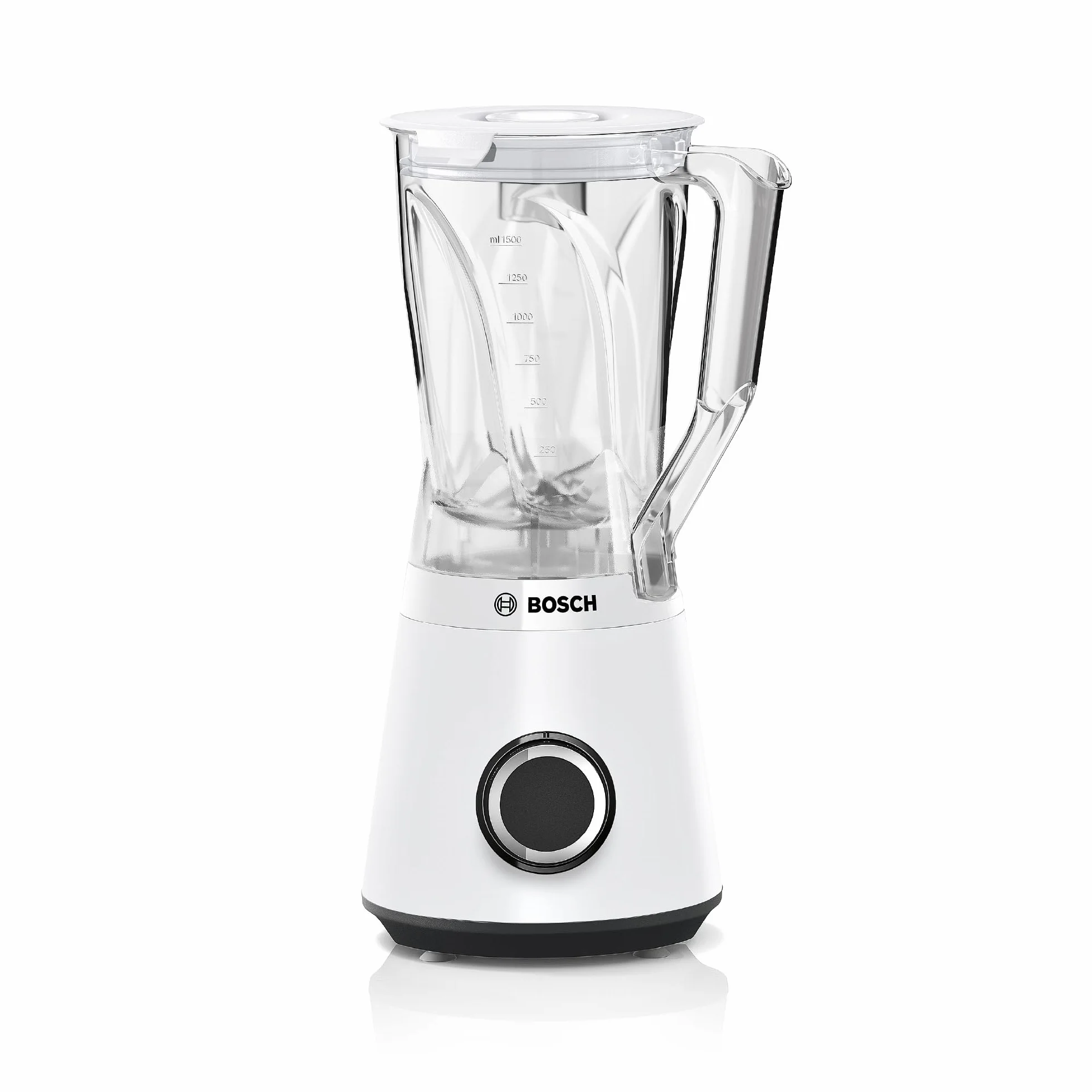 Bosch - Batidora de vaso, VitaPower, Serie 4, 1200W, Jarra Tritán, Botella ToGo, Blanco, MMB6141W
