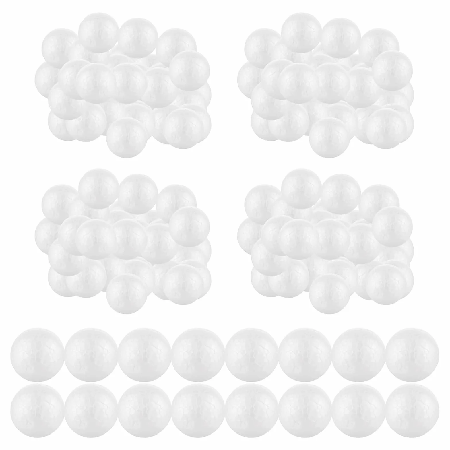 Bolas de Poliestireno 5 cm 100 Piezas Blancas para Manualidades y Decoracion