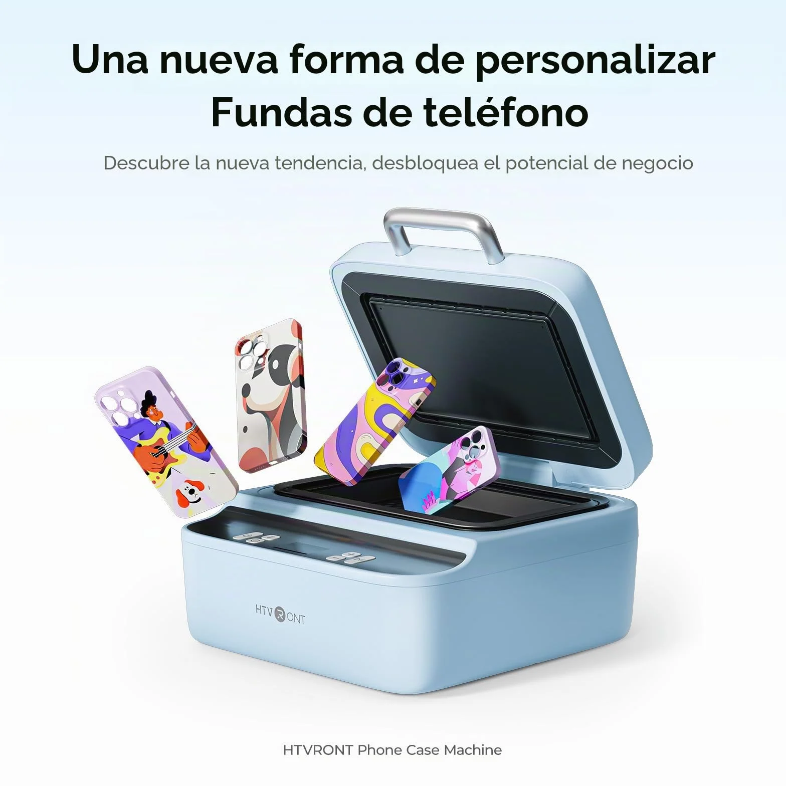 HTVRONT Máquina de sublimación de funda de teléfono azul PG