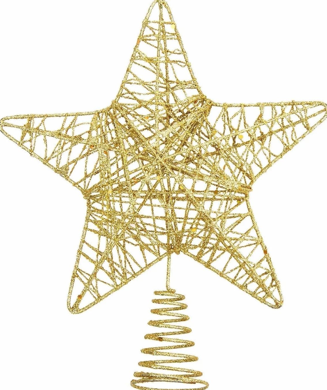 SULOLI Estrella para Àrbol de Navidad，Árbol de Navideña Topper，20 * 25cm Estrella Decoracion Navidad, Hogar, Fiestas Festivas