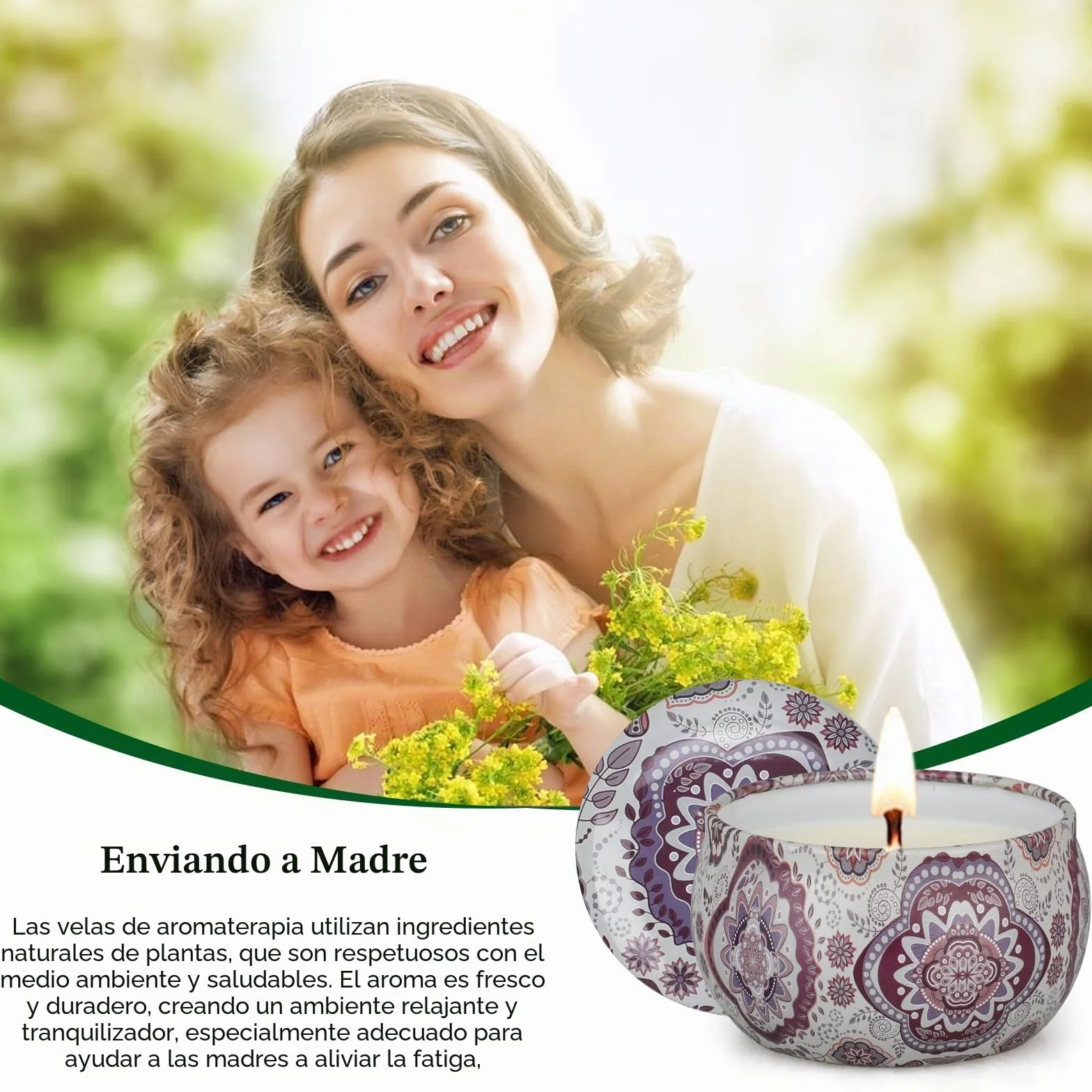 Velas Aromáticas Cera de Soja Regalos Originales para Mujer 12 Unidades Larga Duración
