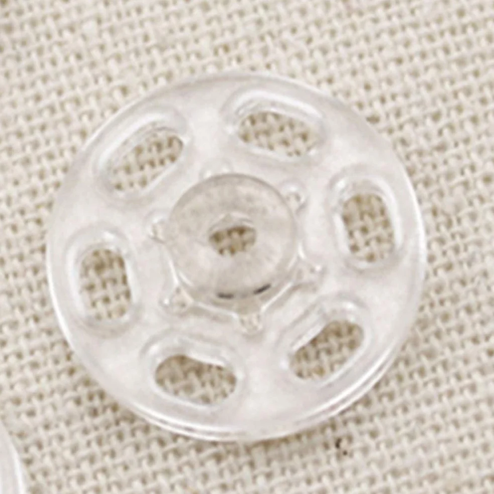 Broches de botón a presión SujetadorSuministros de costura, broches for coser, 1000 piezas de sujetadores a presión de plástico Botones de presión invisibles Botones for costura artesanal Blanco 15 mm