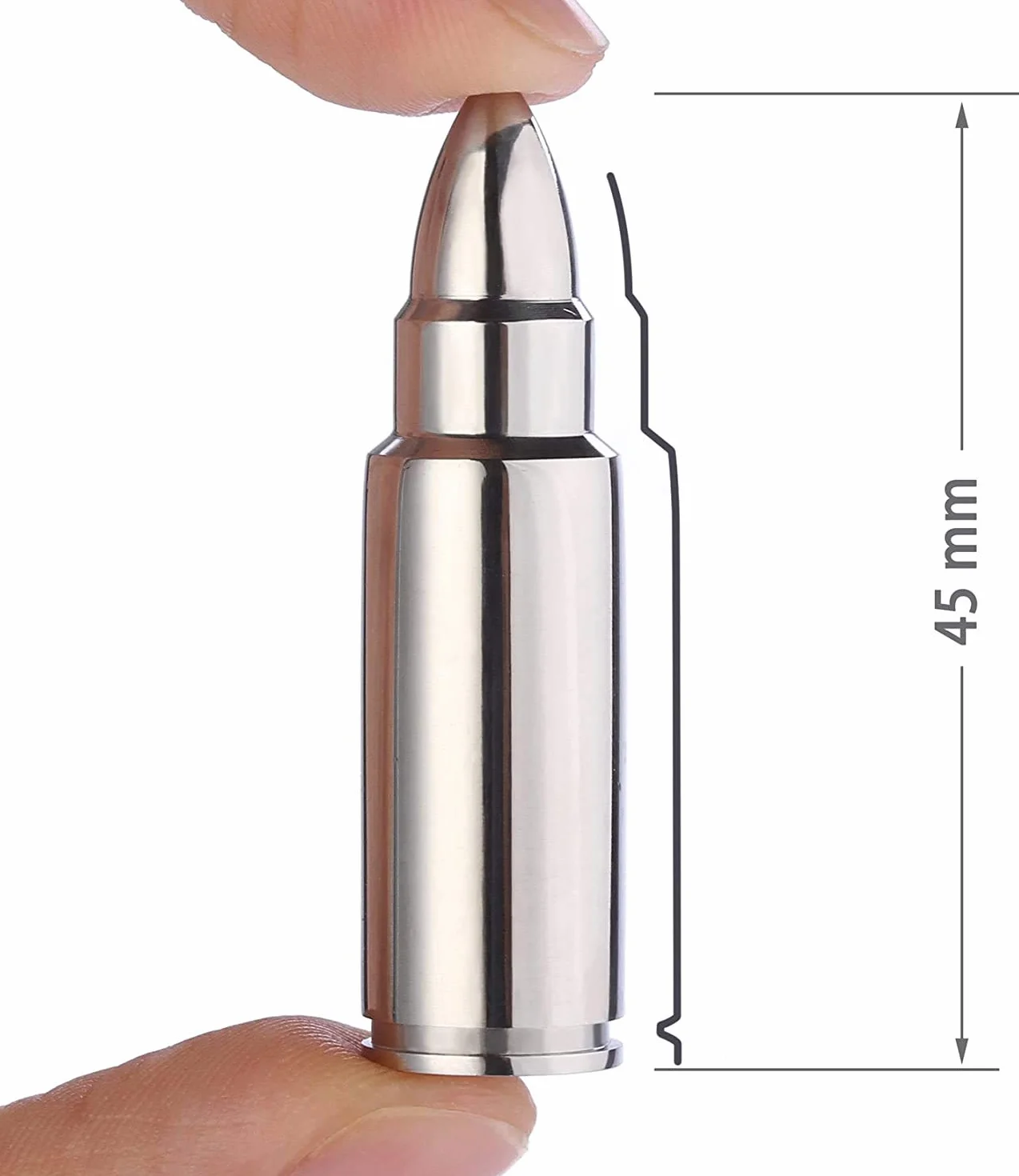 Dia del Padre Regalos Cubitos Hielo Whisky Set De 6 para Regalo Wiskhy Alcohol Cubitos Acero Inoxidable Cubos Enfriadores Bala De Acero Inoxidable para Cubitos De Hielo Bullet Reutilizables