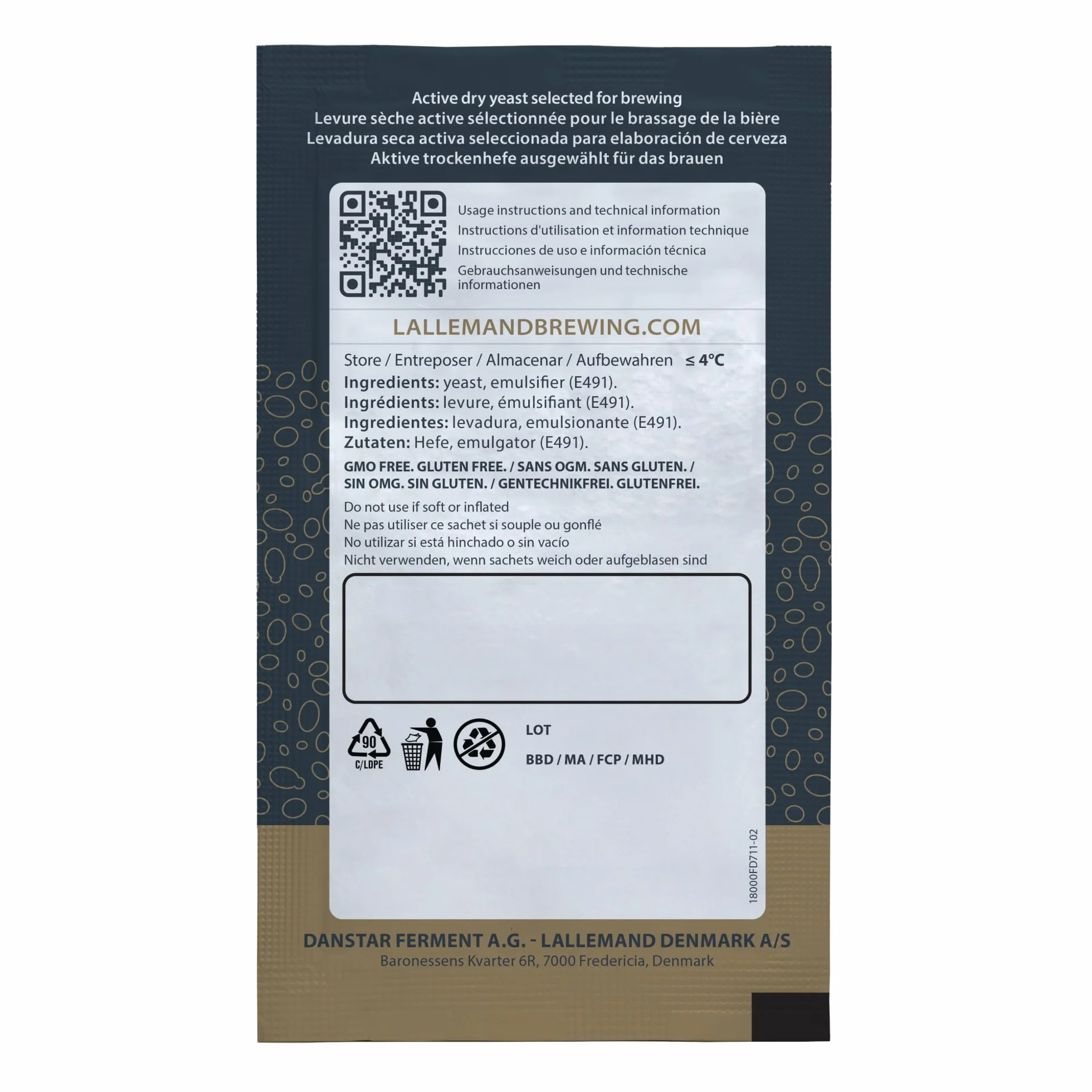 LalBrew Levadura de Cerveza Verdant IPA - Hacer Cerveza en Casa - 2 Sobres de 11 g - Saccharomyces cerevisiae