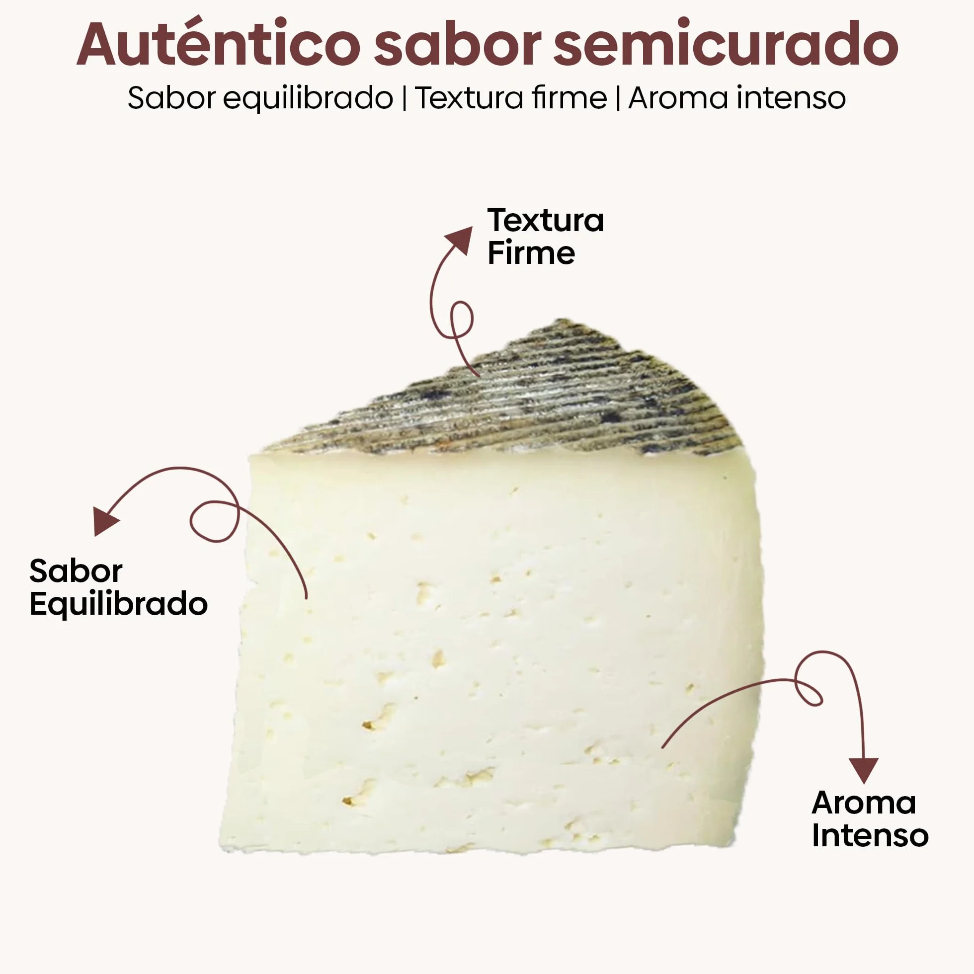 Queso Artesano de Oveja Semicurado Cuña 0,75 kg Leche Cruda Lote Gourmet