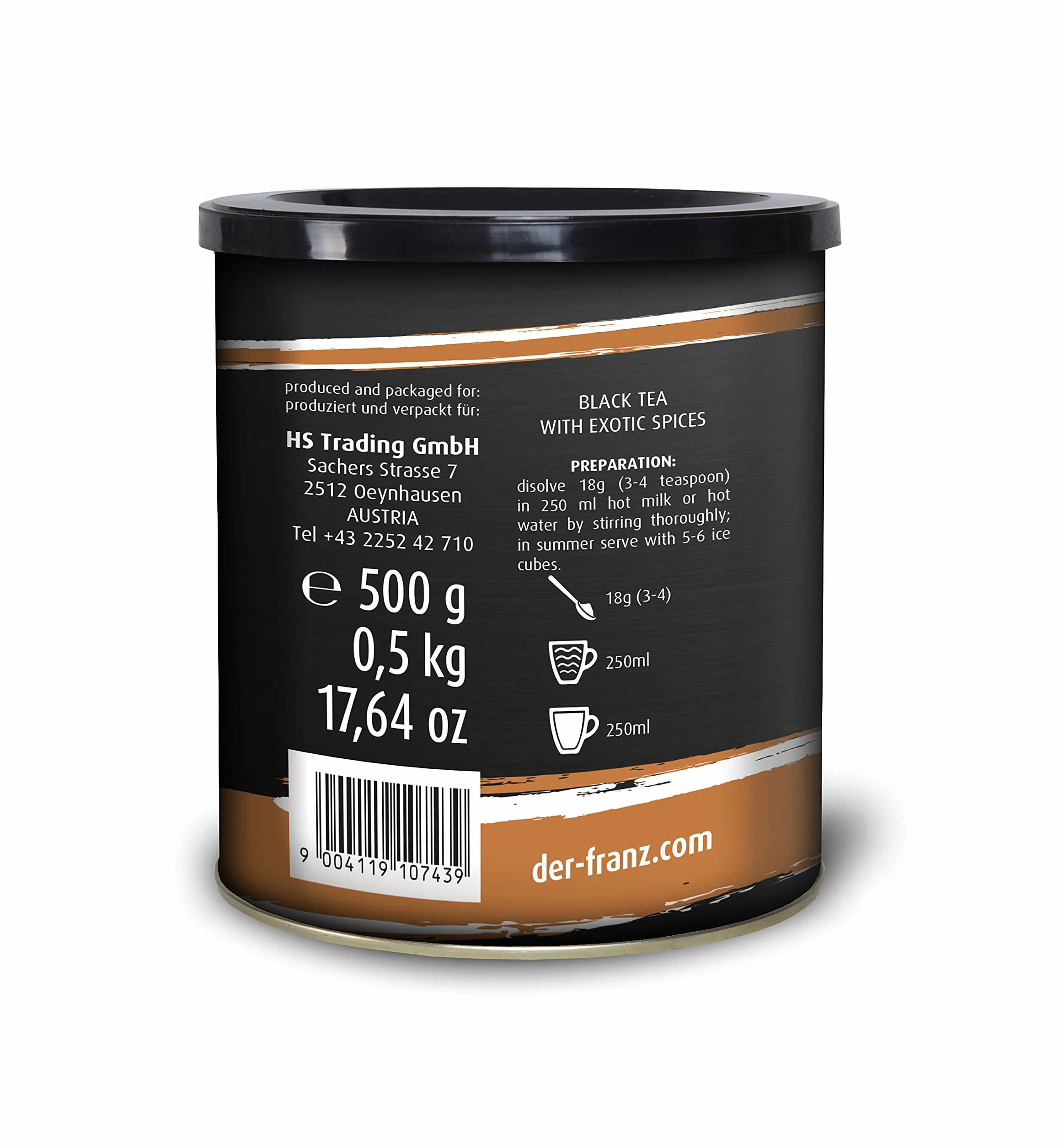 Der-Franz Chai Latte especiado 500 g
