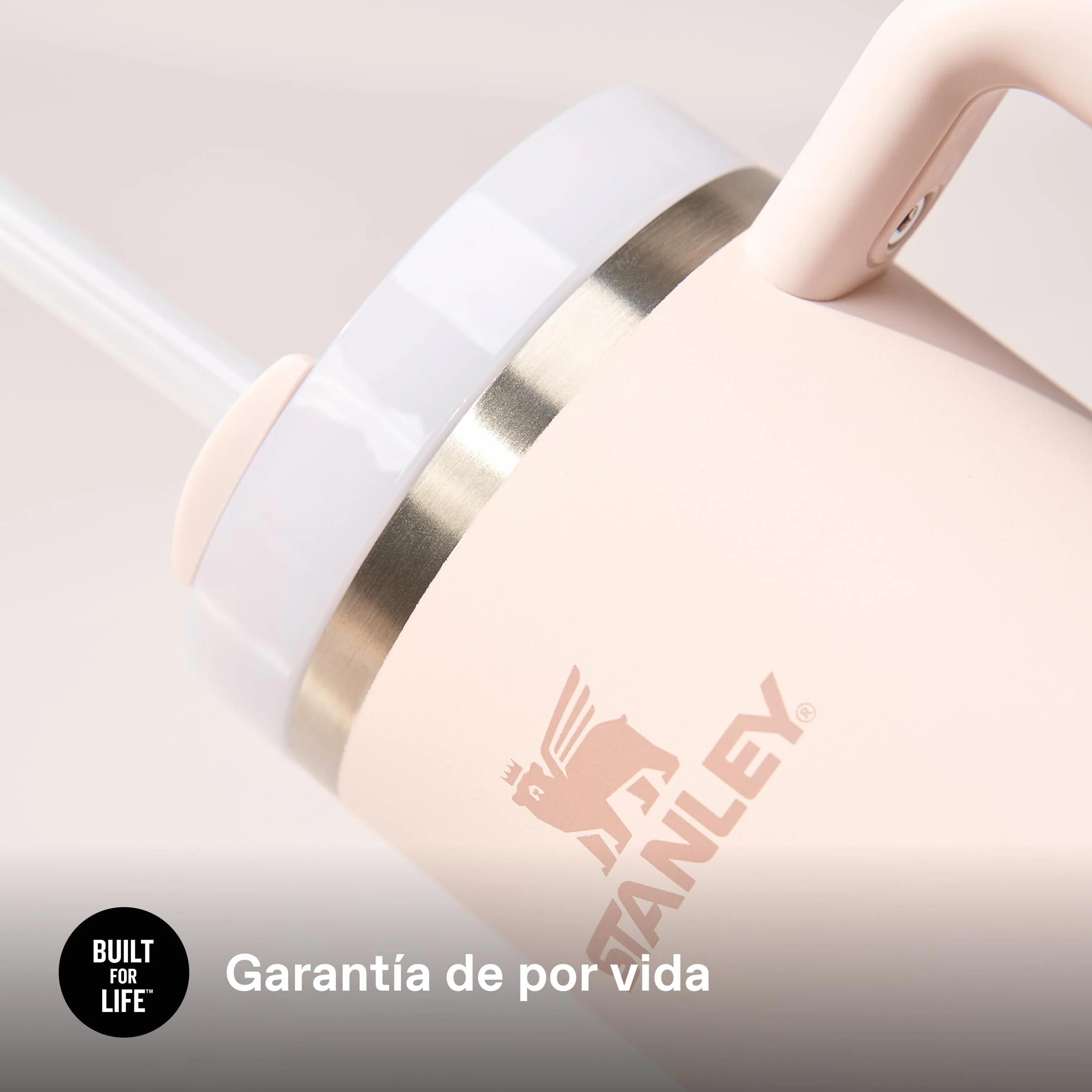 STANLEY Quencher H2.0 FlowState Tumbler 1.2L Termo Acero Inoxidable Sin BPA - Rose Quartz