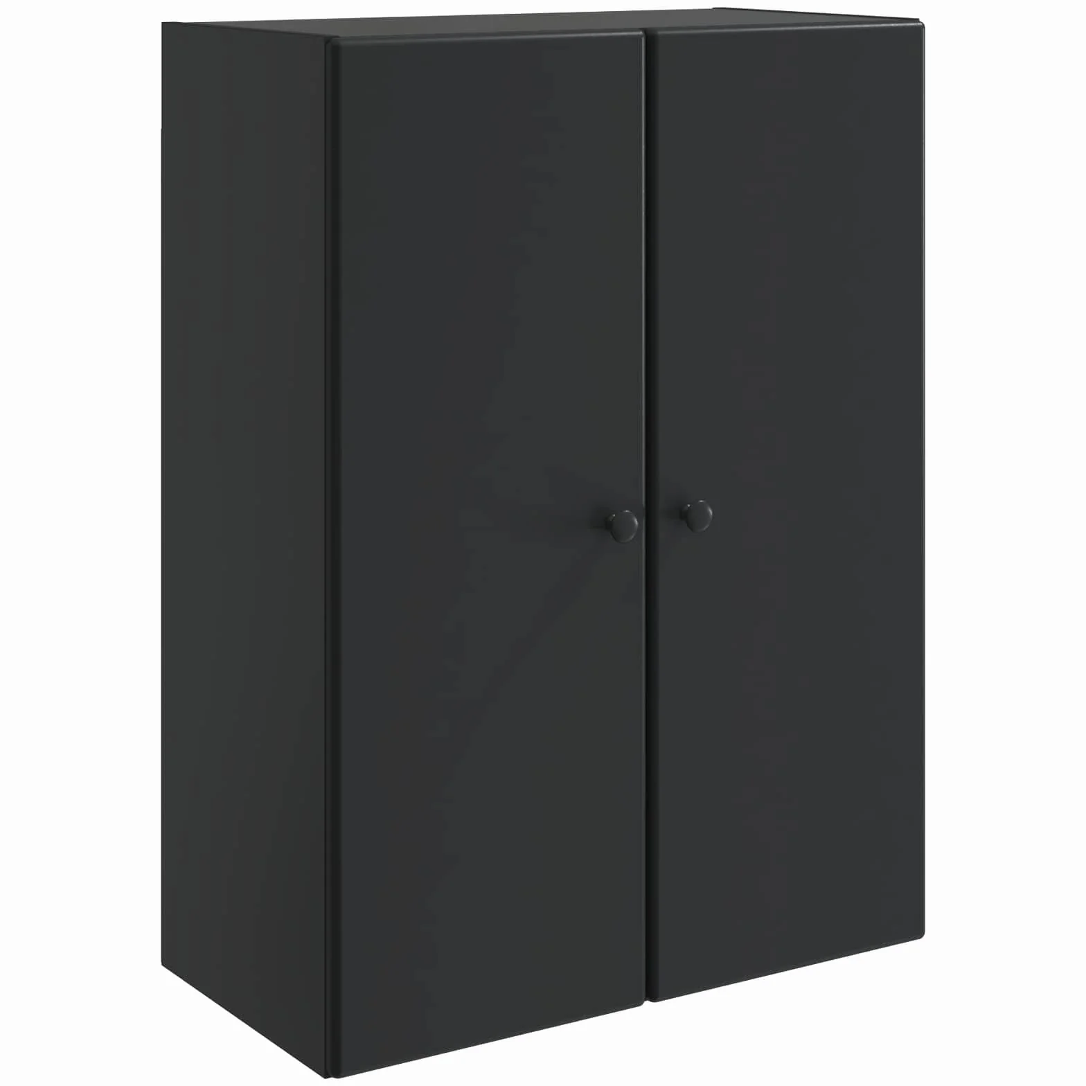 vidaXL Armario de Pared Negro 66 x 34,5 x 90 cm Madera de ingeniería, Armario Vintage, Organizador Rectangular, Almacenamiento montado en Pared, hogar