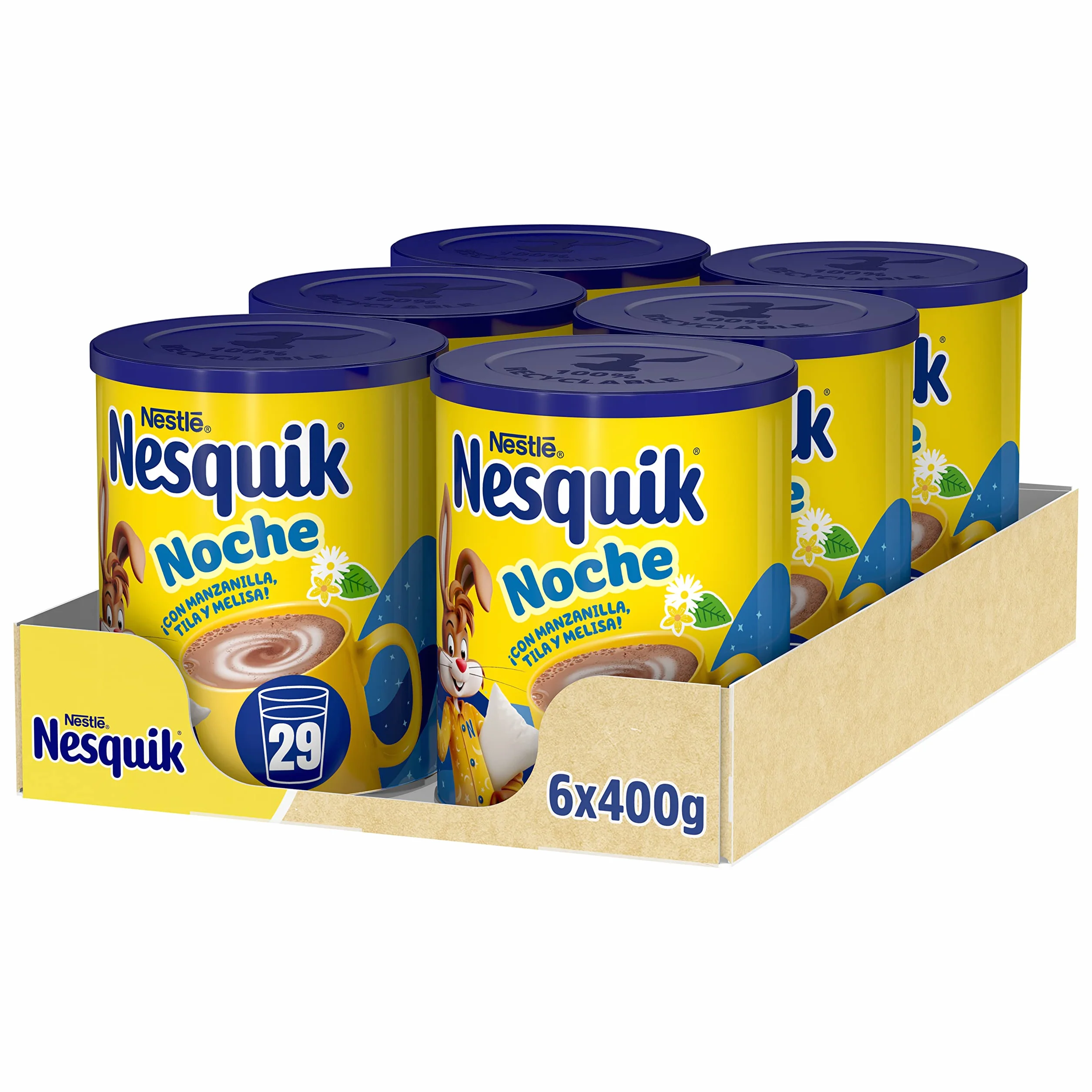 Nesquik NESTLÉ Cacao Soluble 400g Lata Pack de 6
