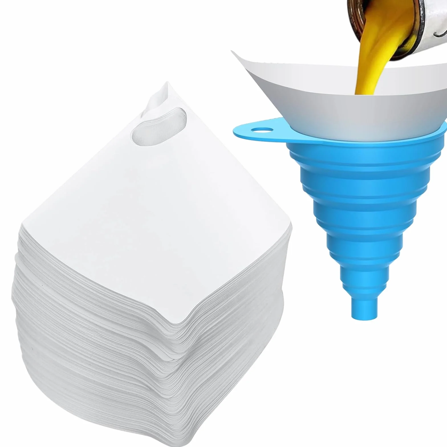 100 Tamiz de Pintura - Filtro de Resina - Tamiz de Pintura de Papel - Adecuado para Diferentes Necesidades de PulverizacióN Y FiltracióN, Adecuada para Filtrar Aceites Comestibles,Aceites, TéS