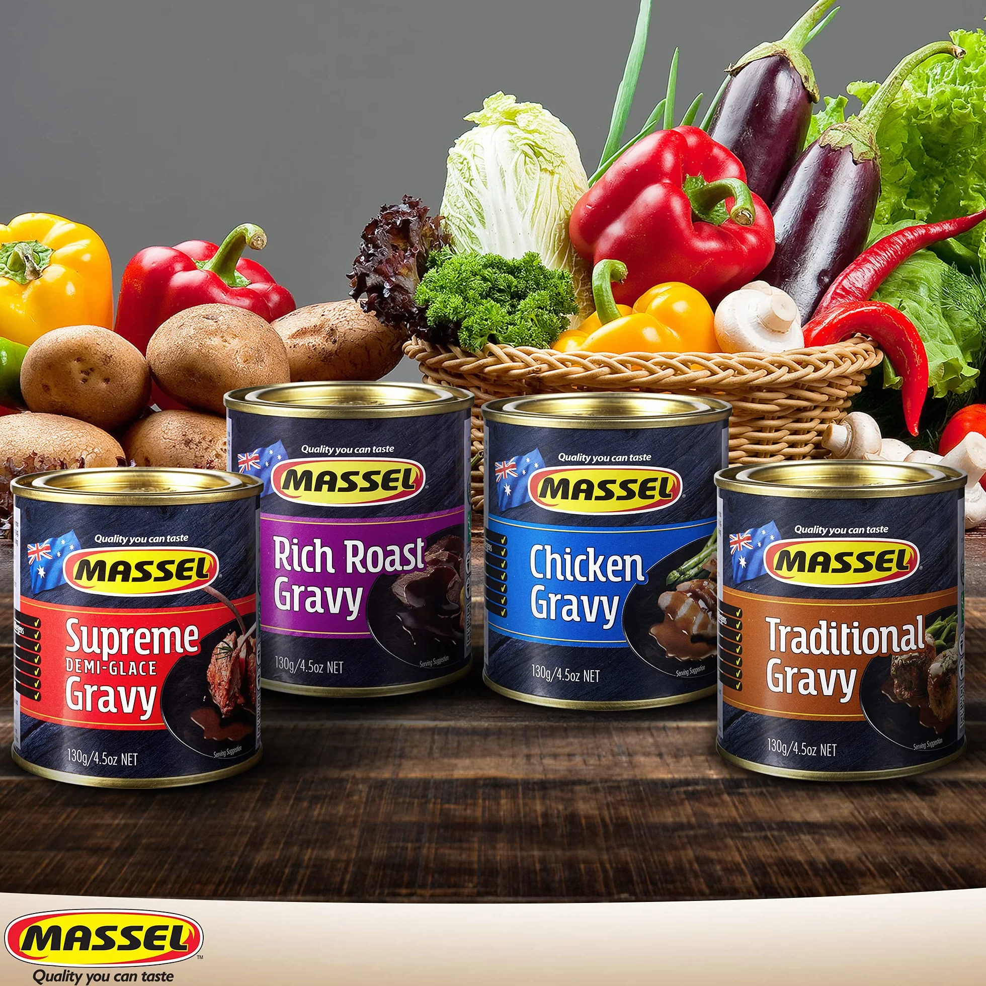 Massel Paquete variado de salsa, 130 g, paquete de 4