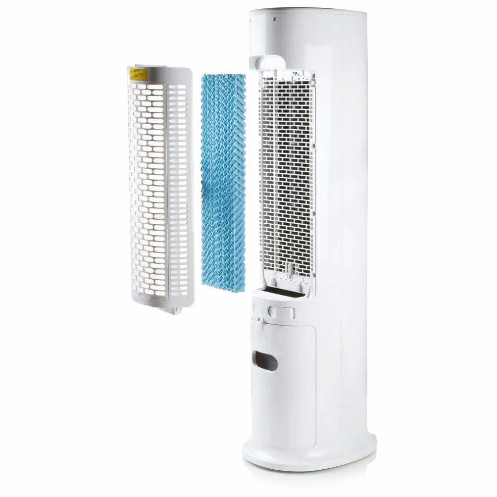 Domo DO157A - Refrigerador de aire con depósito de agua de 7 litros, color blanco