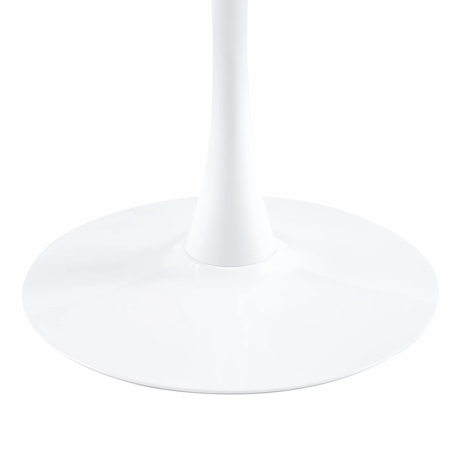 buybyroom Mesa de Comedor Redonda Moderna, Mesa de Bar, Escritorio, Adecuada para Cocina, Comedor, Sala de Estar y Oficina, para 2-4 Personas, diámetro 100 cm, Color Blanco
