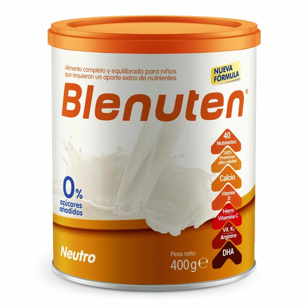 Neutro 0% Azúcar 400g Suplemento Alimenticio Para Niños con Vitaminas y Minerales