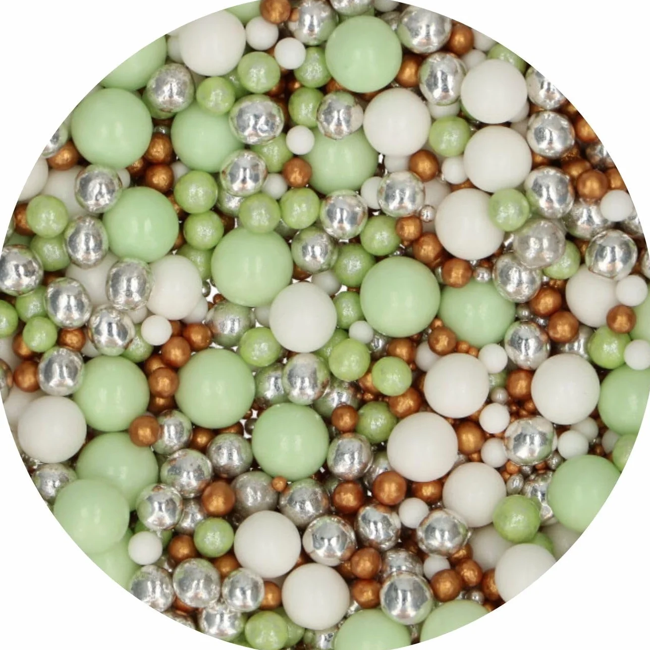 FunCakes Mix de Perlas Blandas Botanical Bliss Decoraciones para Tartas Perlas de Azúcar Comestibles Suaves 80 g