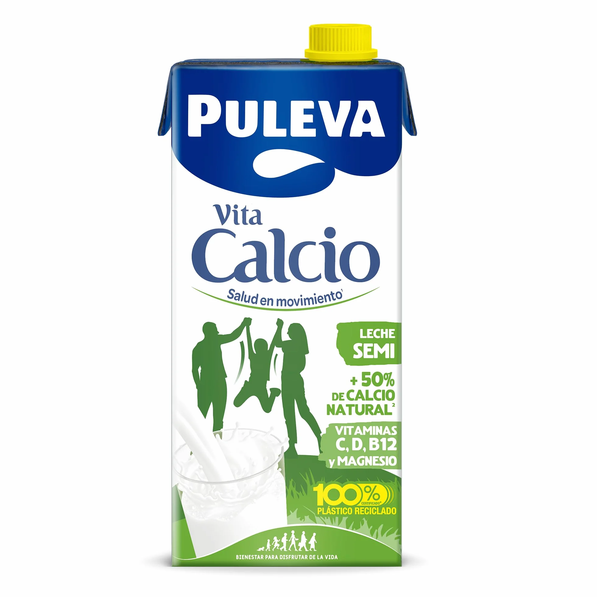 Puleva Calcio Leche Semidesnatada Pack 6 x 1Lt