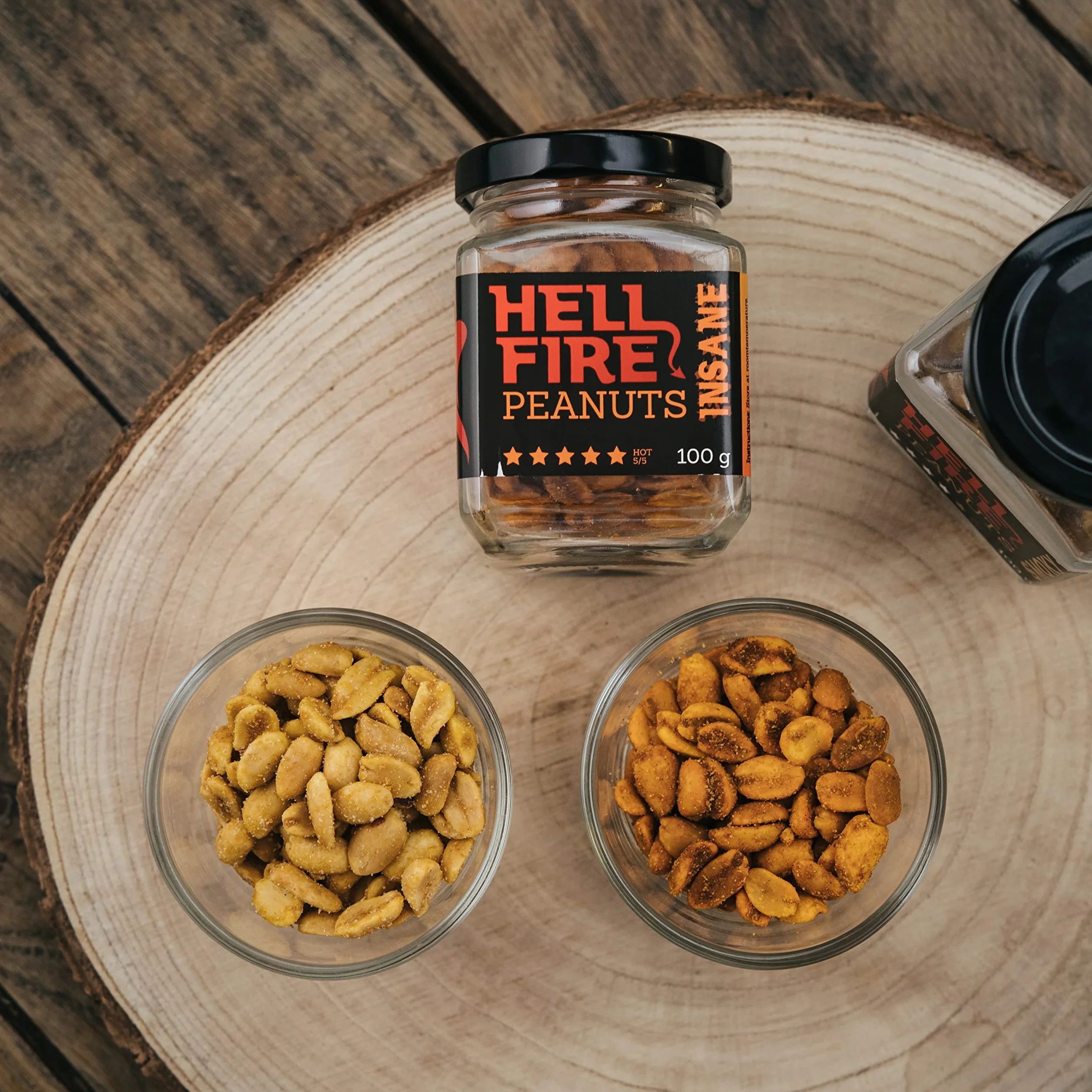 I LOVE SPICY Hellfire Peanuts 100g Cacahuetes Picantes con Chile Carolina Reaper