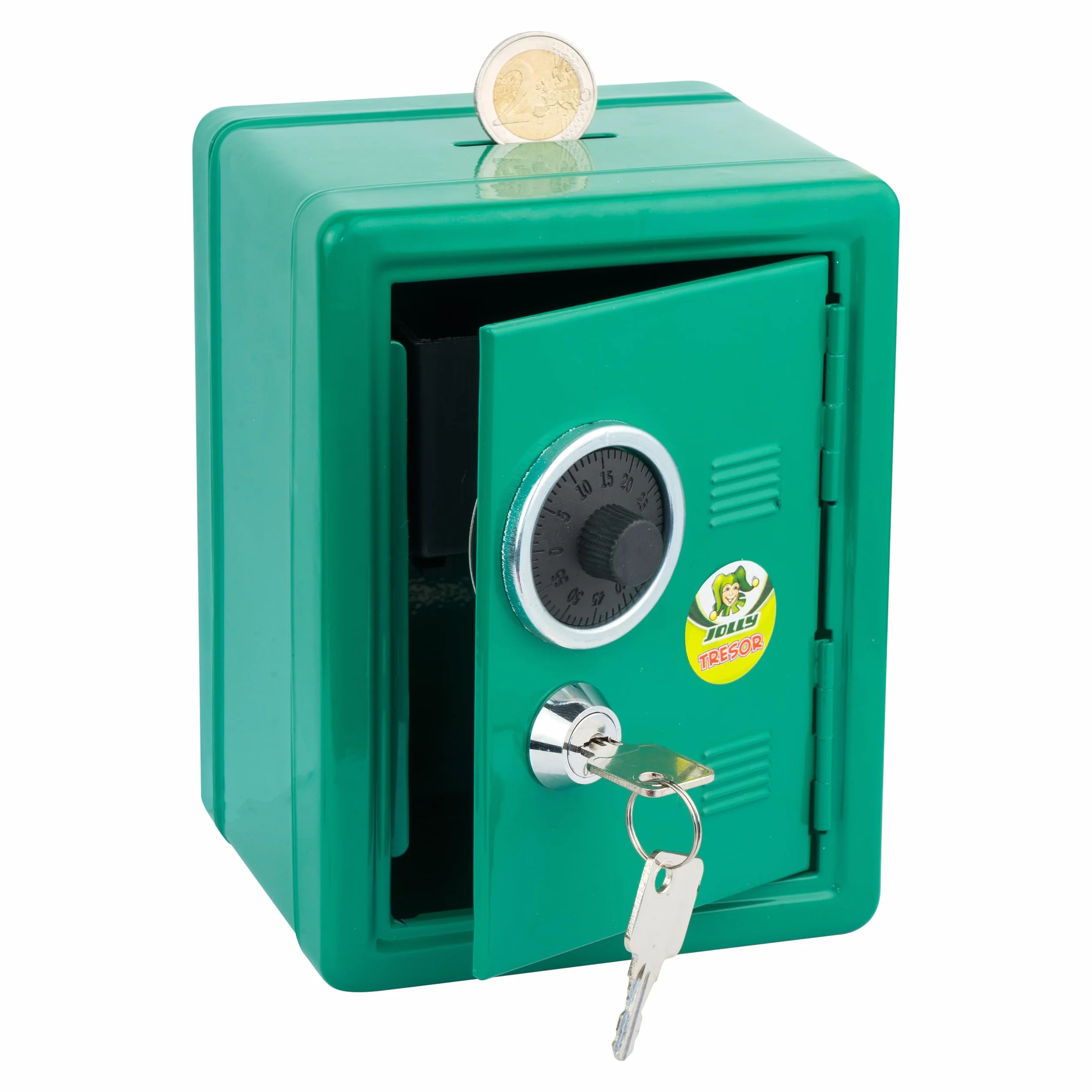 Jolly 9920 – 0003 – Hucha, diseño caja fuerte en verde