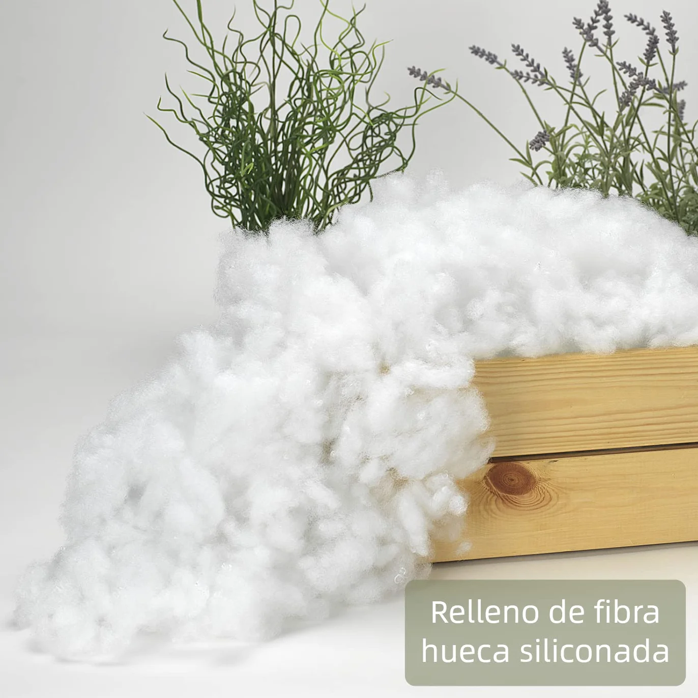 HOME MERCURY Relleno de Cojines Fibra Hueca Siliconada Antialérgico 30x50cm Pack 2