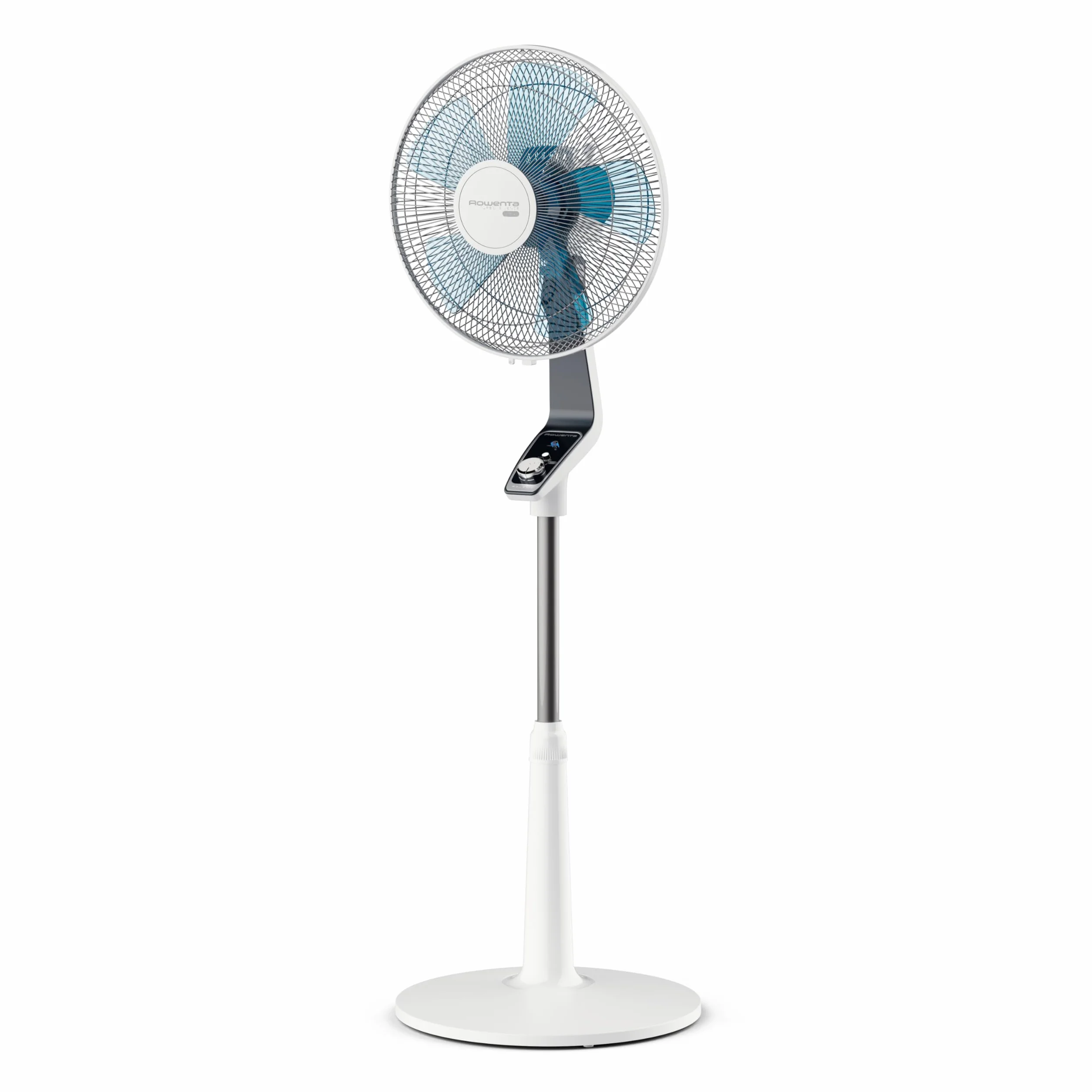 Rowenta Turbo Silence Extreme Ventilador de Pie 40 cm Silencioso Modo Silent Night Turbo Boost Oscilación Automática Blanco VU5640