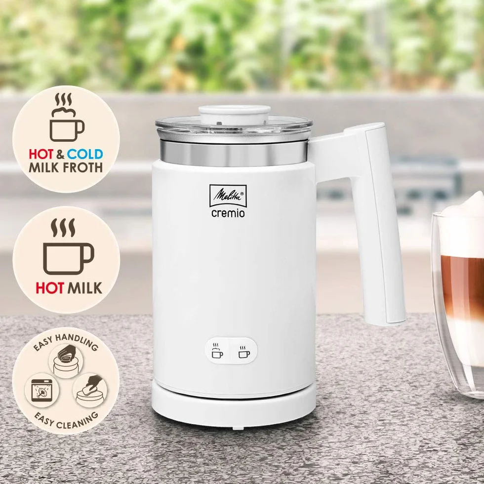 Melitta 1014-01 Espumador de Leche, Blanco, Talla Única