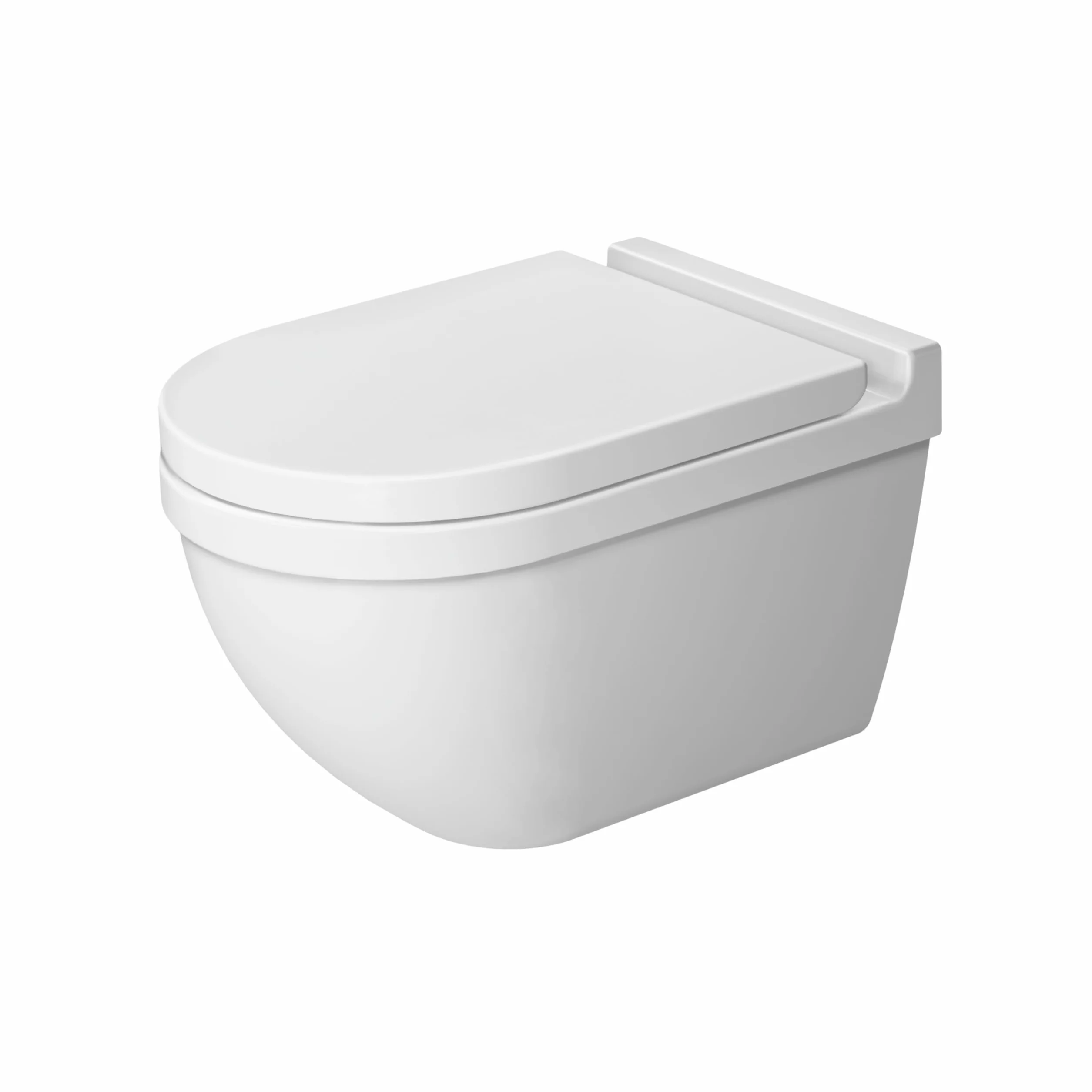 Duravit Starck 3 tapa WC, tapa de wc con mecanismo de cierre suave y lento, asiento de inodoro de urea duroplast, tapadera wc con bisagras de acero inoxidable, tapa de inodoro blanco