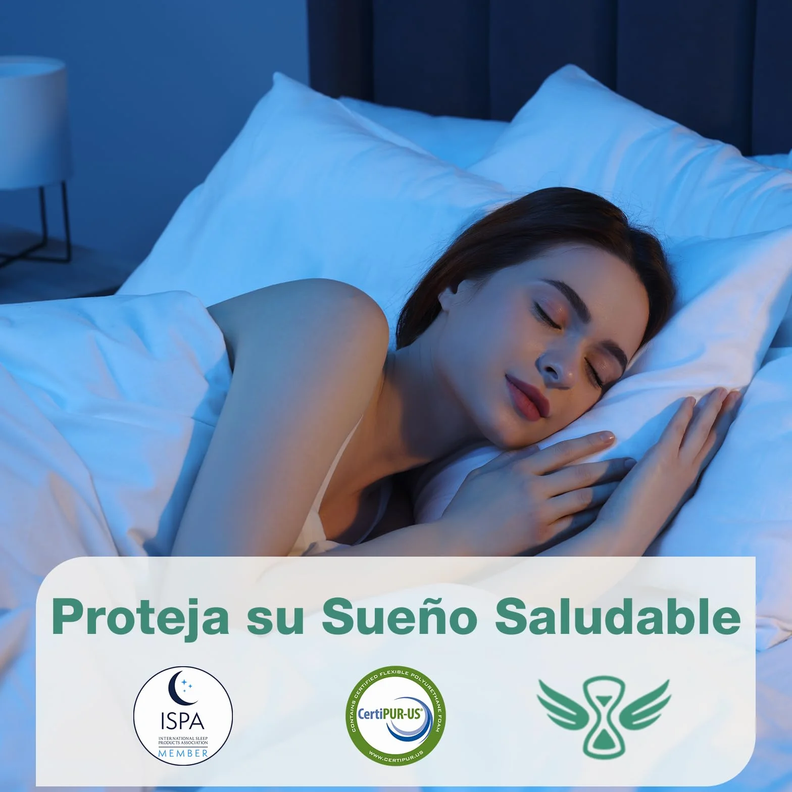 Novilla Topper Viscoelástico 150x190 7,5 cm Sobrecolchón Espuma Memoria Gel Cubrecolchón Funda Transpirable Lavable Blanco