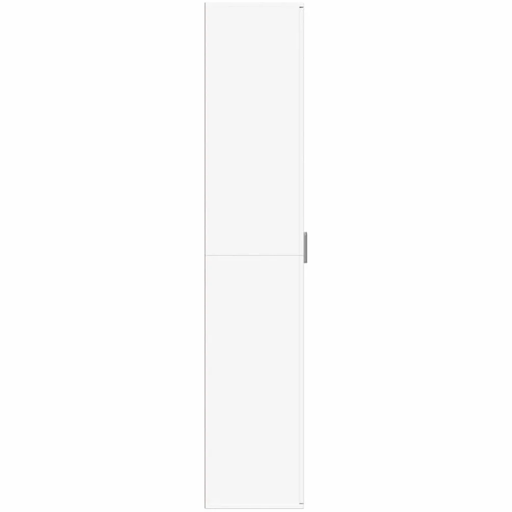 IKAYAA Armario Multiusos 2 Puertas: Escobero, Limpieza y Almacenaje, Hogar, Madera de Ingeniería, 60x35x180 cm Blanco