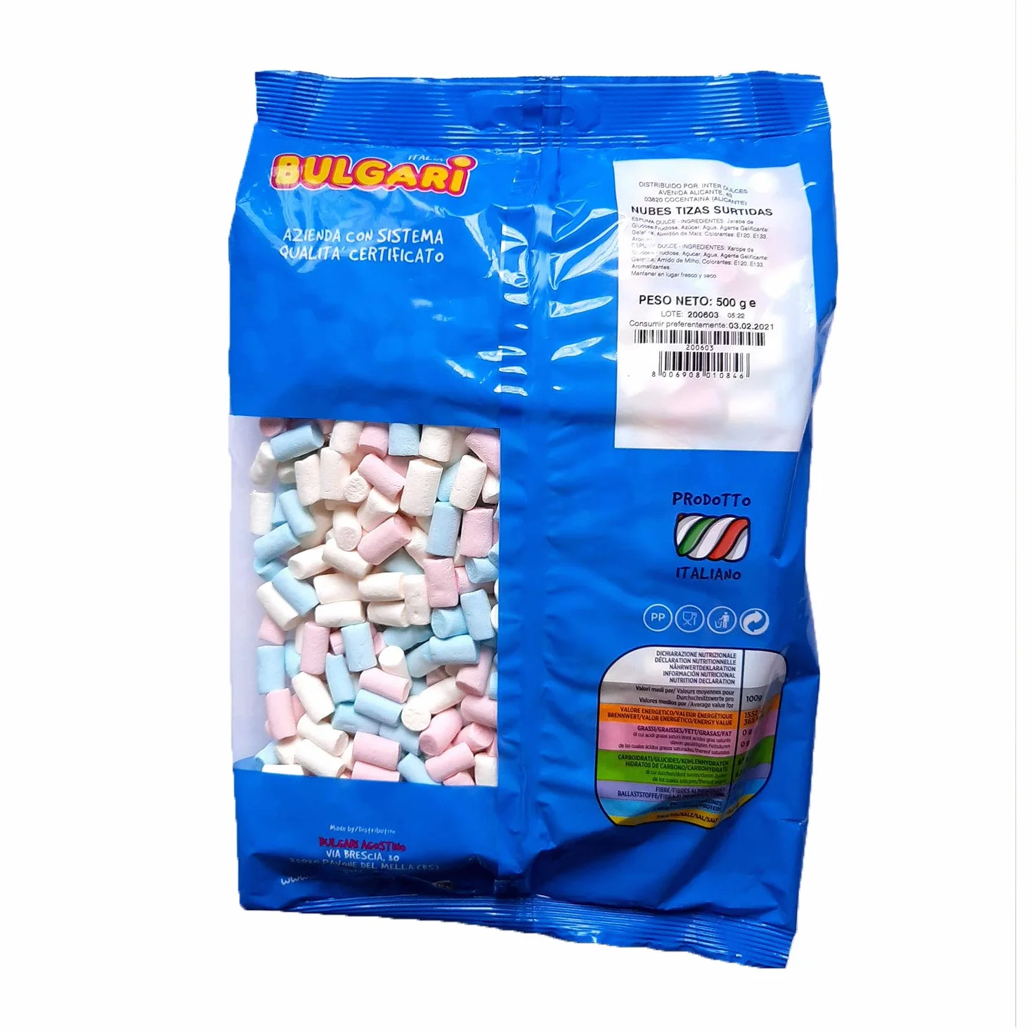 Nubes Tizas Surtidas Mini Topping Para Helados Postres Dulces