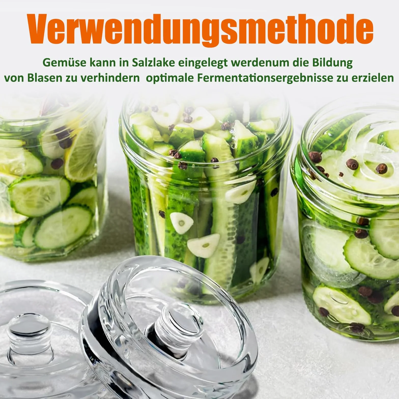 Pesos de Fermentación, 4 Piezas de Piedra de Peso, Pesas para Tarros de Conserva de Pepino, Pesas de Vidrio para Fermentación Ø 7cm,Pesas de para Fermentar Verduras en Salmuera