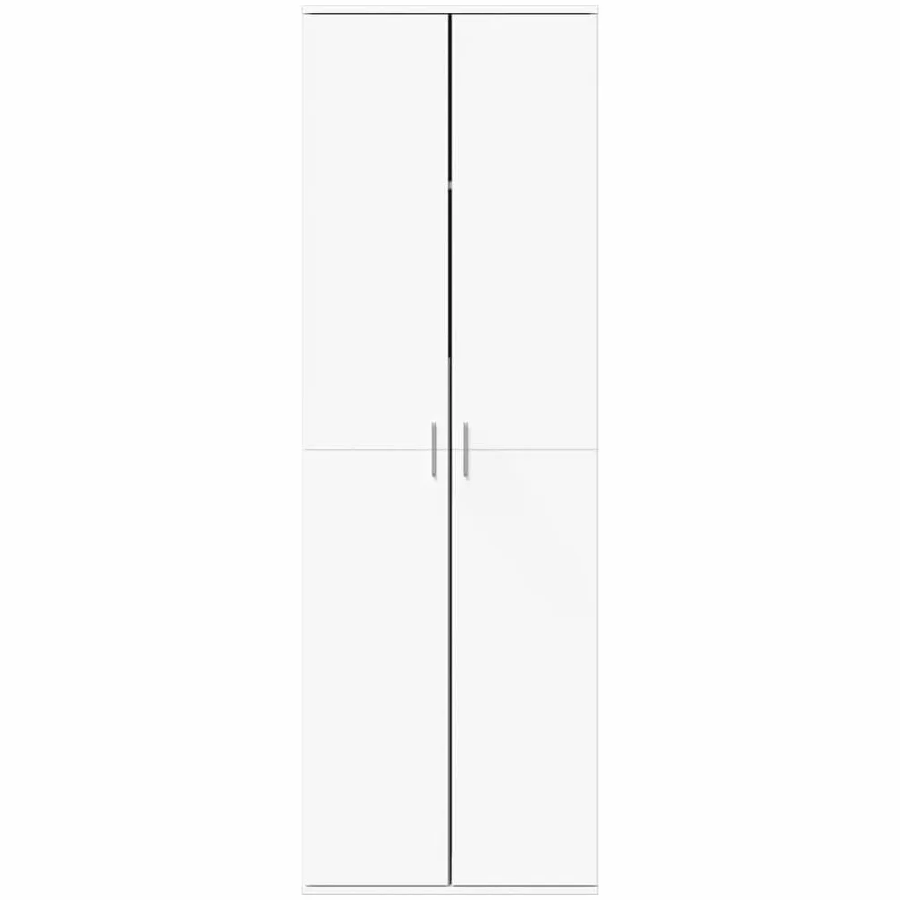 IKAYAA Armario Multiusos 2 Puertas: Escobero, Limpieza y Almacenaje, Hogar, Madera de Ingeniería, 60x35x180 cm Blanco