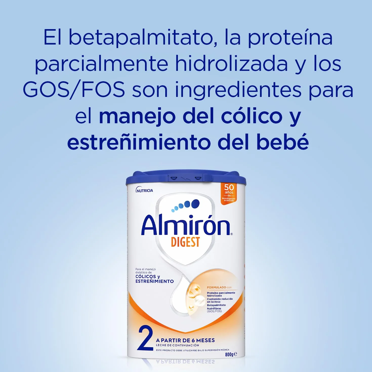 Almirón Advance Digest 2 Leche Fórmula En Polvo 800 g Desde 6 Meses