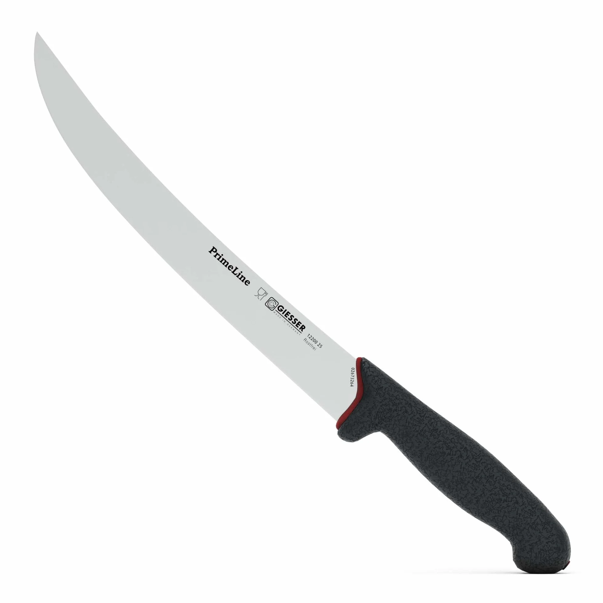 GIESSER Since 1776 - Made in Germany - Cuchillo de Corte con Mango Antideslizante PrimeLine, Negro, Cuchillo de pelar Afilado, Apto para el lavavajillas, Acero Inoxidable