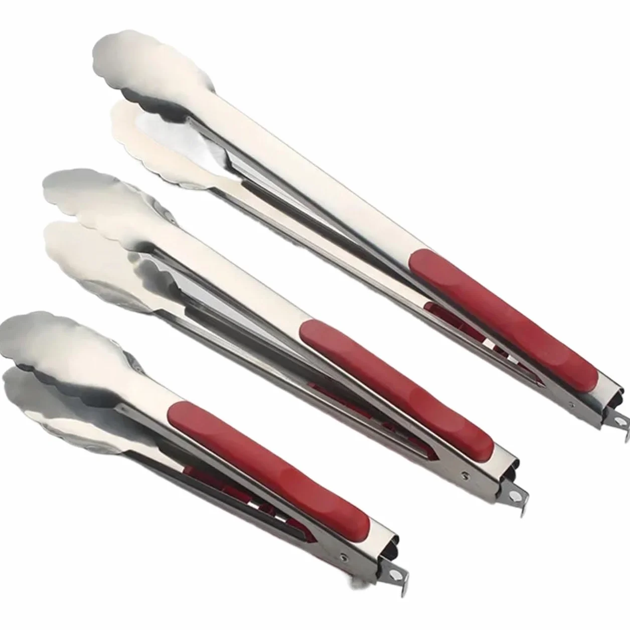 Pinzas Cocina 3 unids/set de acero inoxidable for barbacoa, pinzas for asar, ensalada, pan, pinzas for servir, cocina antiadherente, barbacoa, parrilla, pinzas for cocinar, accesorios de cocina