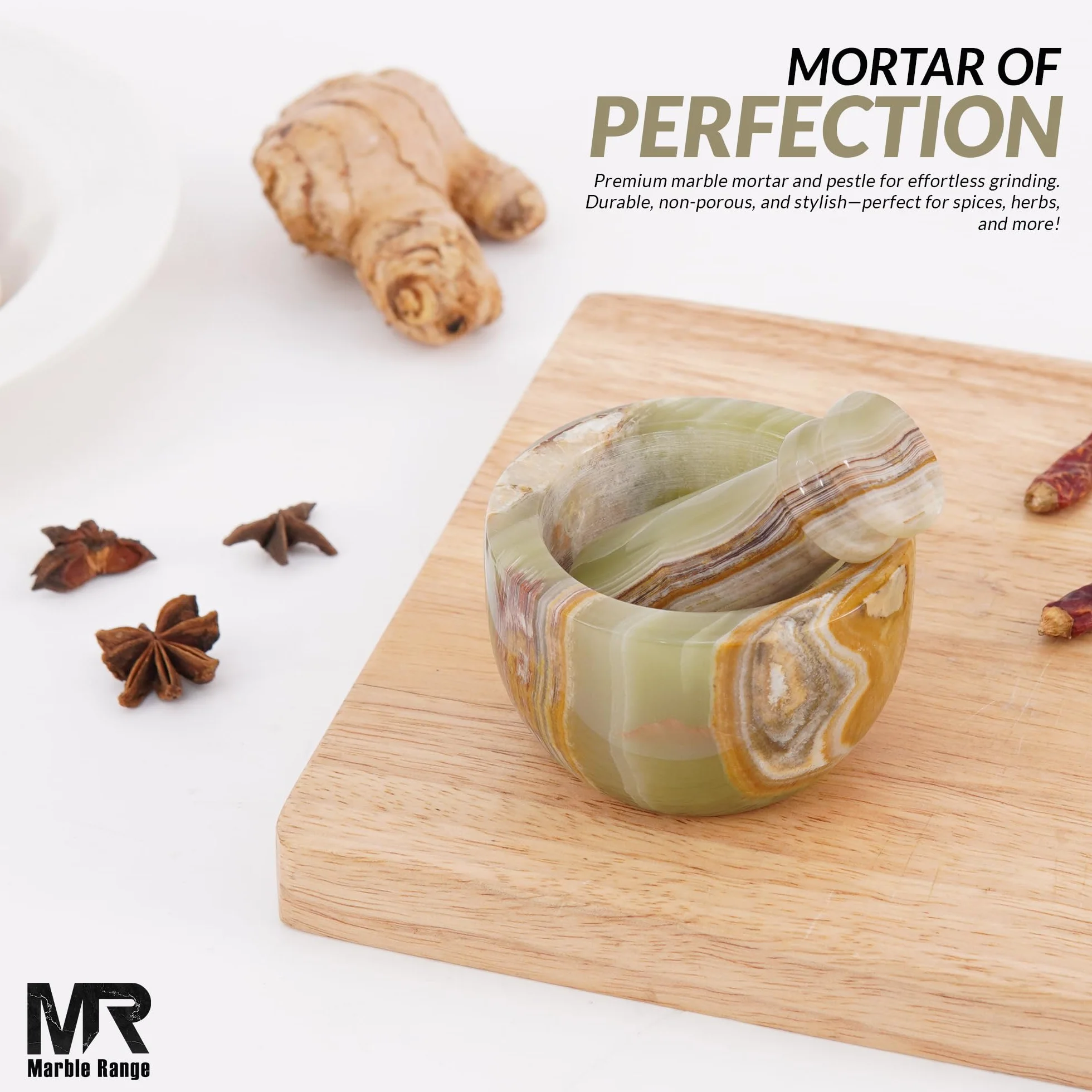 Juego de mortero y mortero de mármol de 3 pulgadas, ónix verde hecho a mano, trituradora de ajo y molinillo de hierbas, mortero de piedra, molinillo de especias pequeño, mortero y mortero para cocina