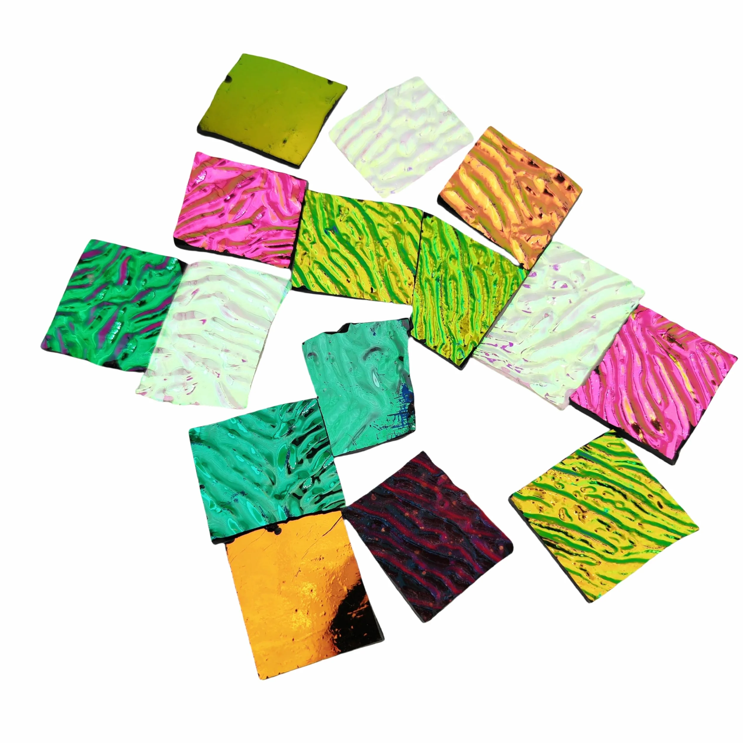 Vidrio Dicroico COE90 84g 3 Bolsas para Horno de Microondas Vidrieras Joyería
