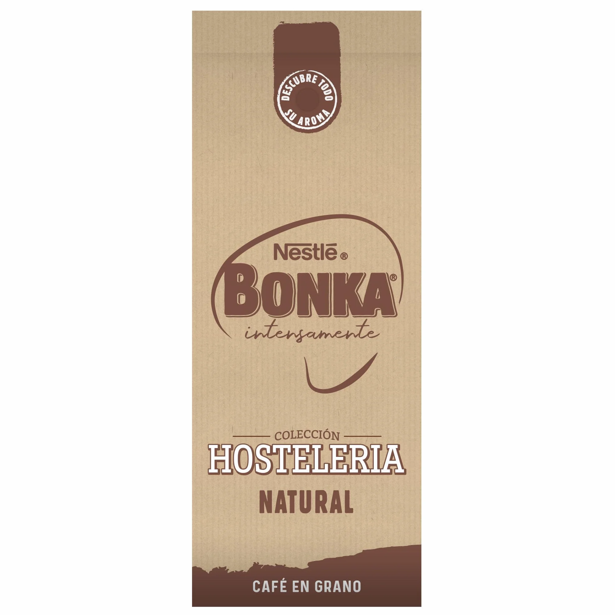 Bonka cafe en grano tostado natural para hostelería, 1 kg paquete