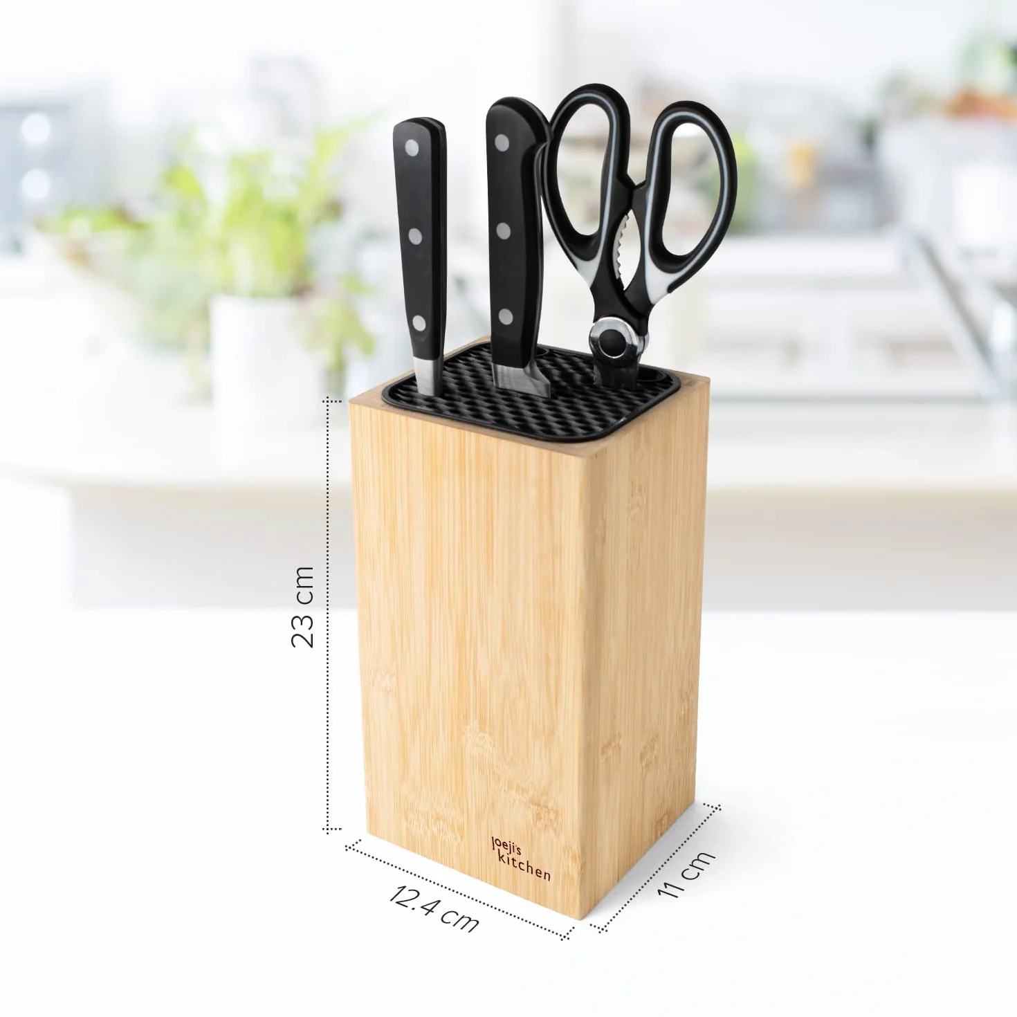 Porta cuchillos cocina Universal Bambú Soporte para Cuchillos