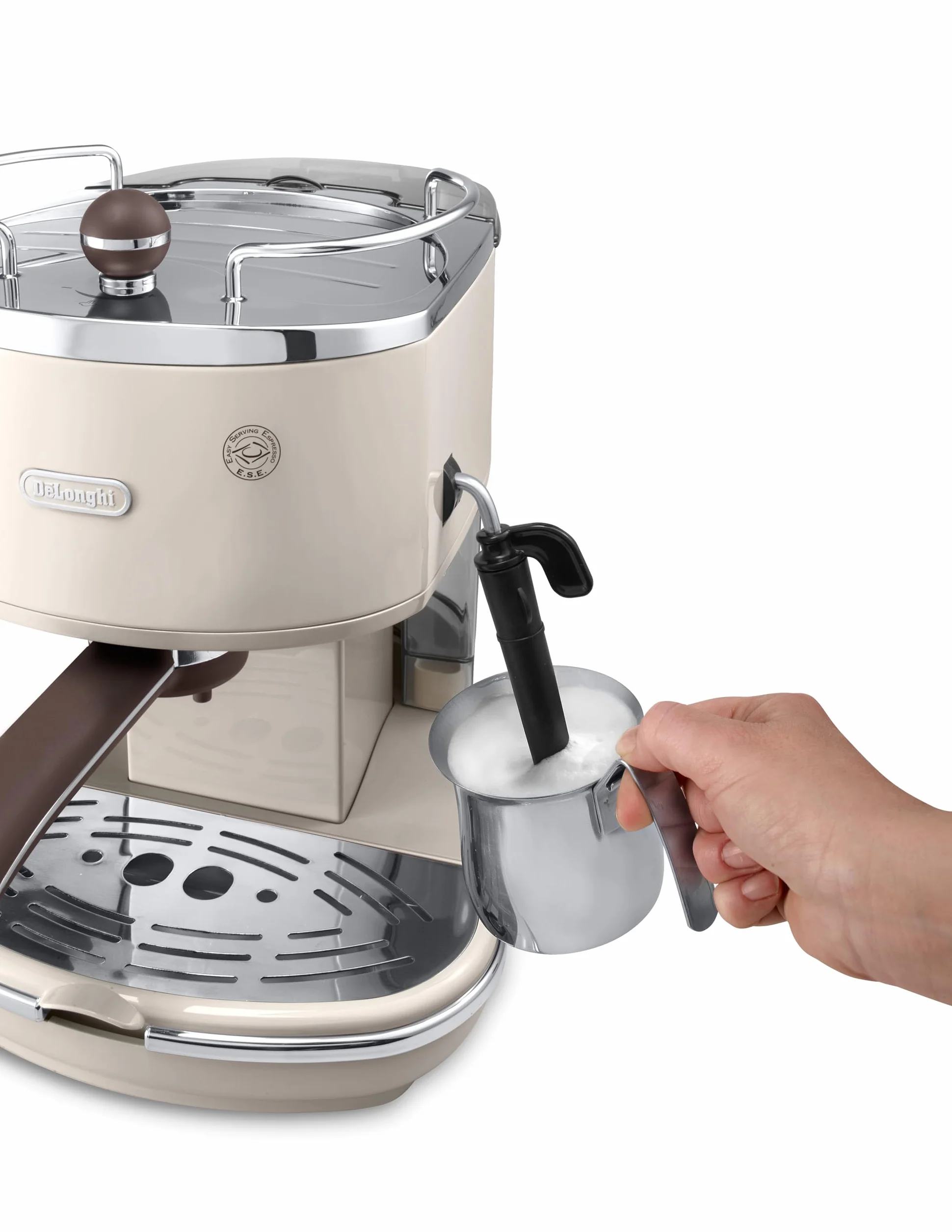 De'Longhi ECOV 311.BG Cafetera Automática, 1100 W, 1.4 L, 15 Bares, 2 Tazas, Acero Inoxidable, Beige