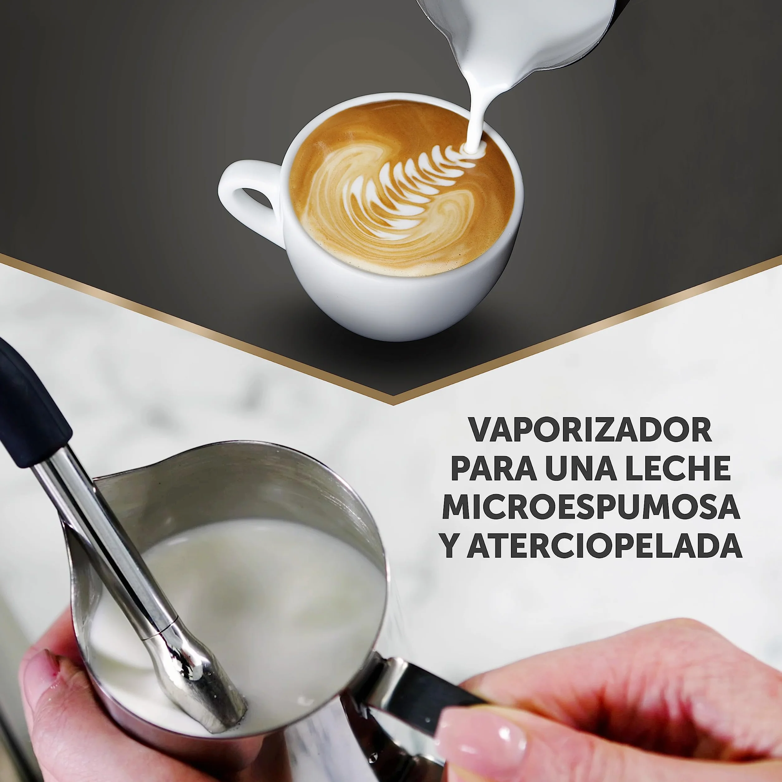 Breville Barista Max+ cafetera espresso | Molido y dosificación inteligentes | Temporizador de extracción de precisión | Espumador de leche integrado | Bomba italiana de 15 bares | Negro [VCF152X]
