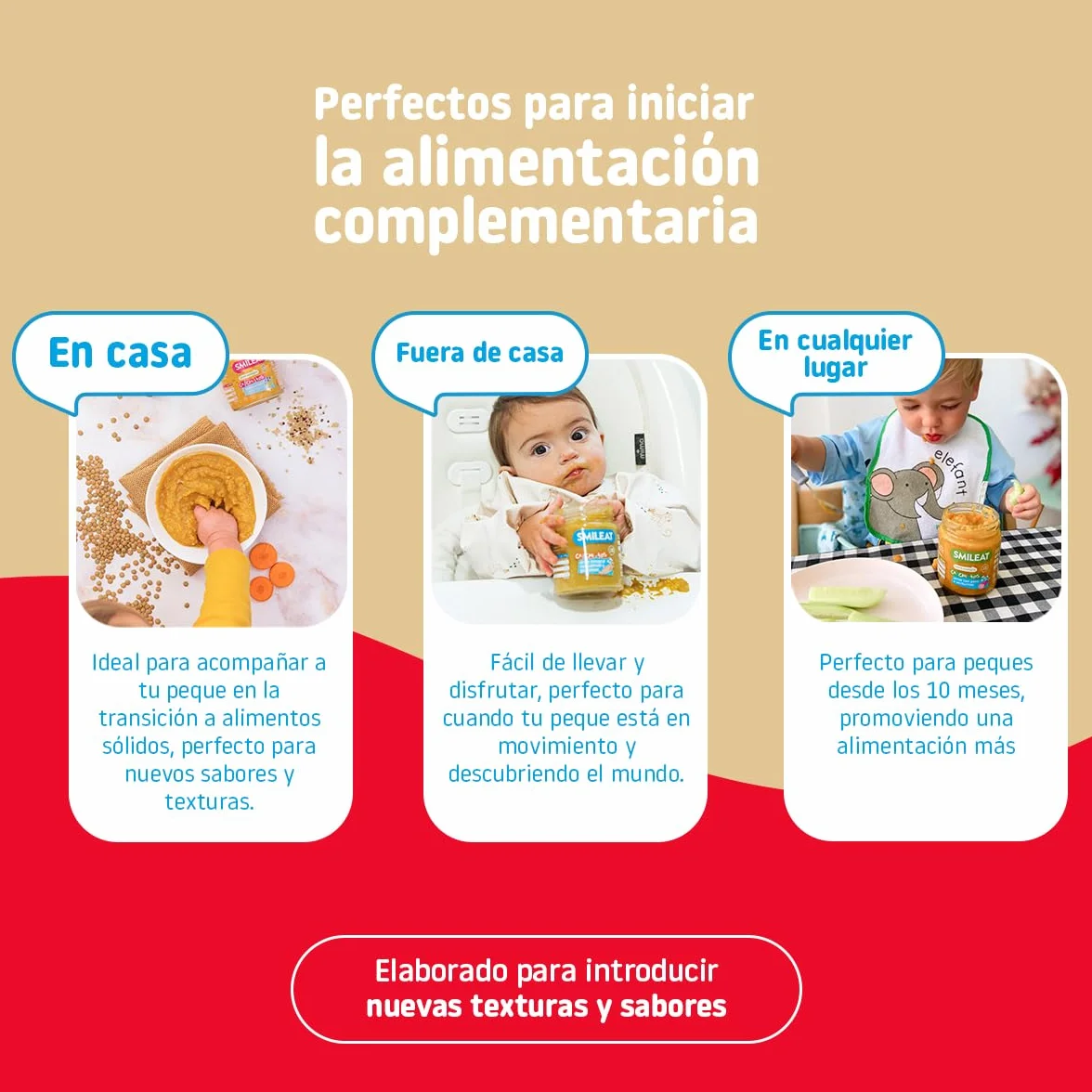 Smileat Tarrito de Ca-Chi-Tos de Estrellitas con Tomate Ecológico 230g
