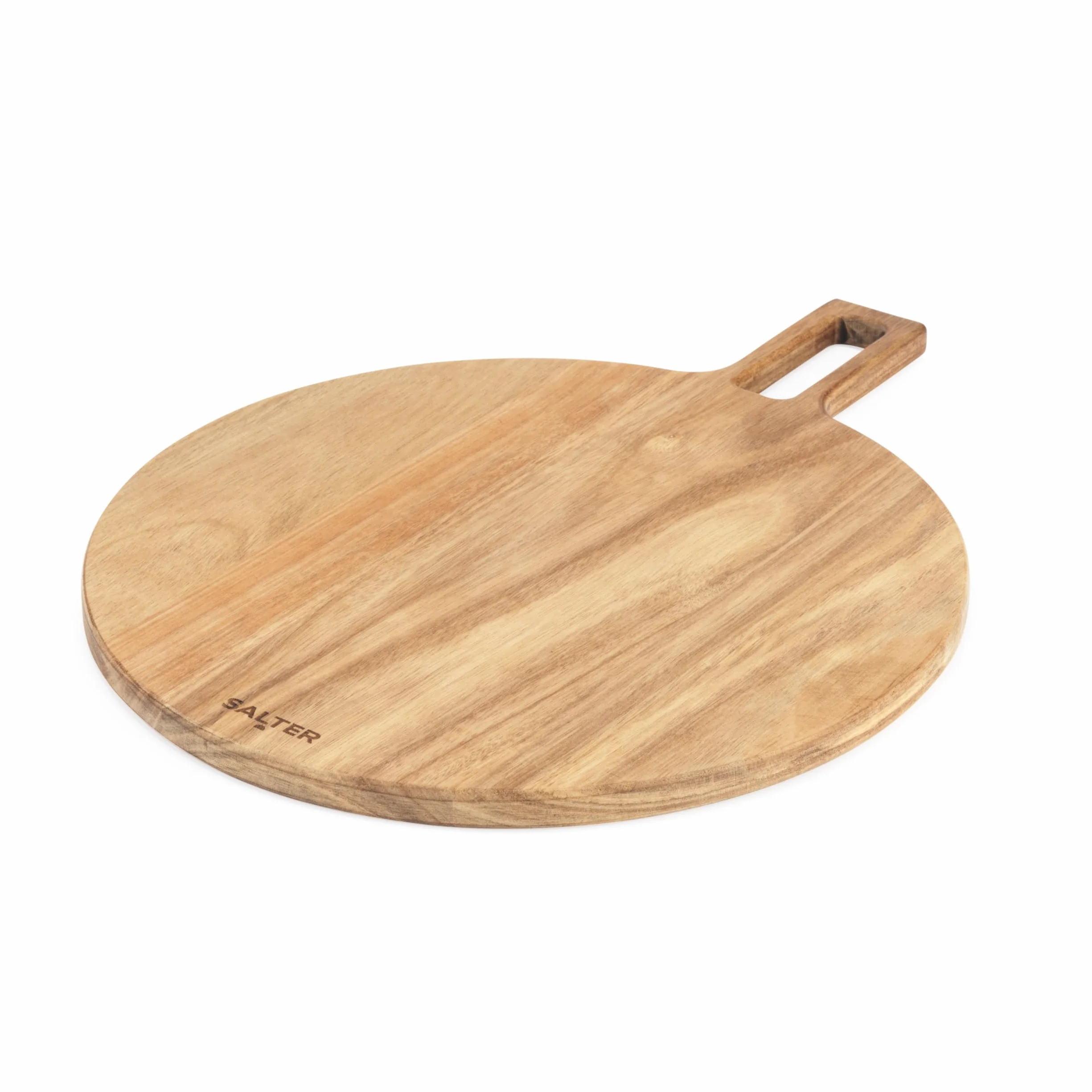 Salter Toronto Tabla de pizza de madera de acacia FSC con asa y aro colgante